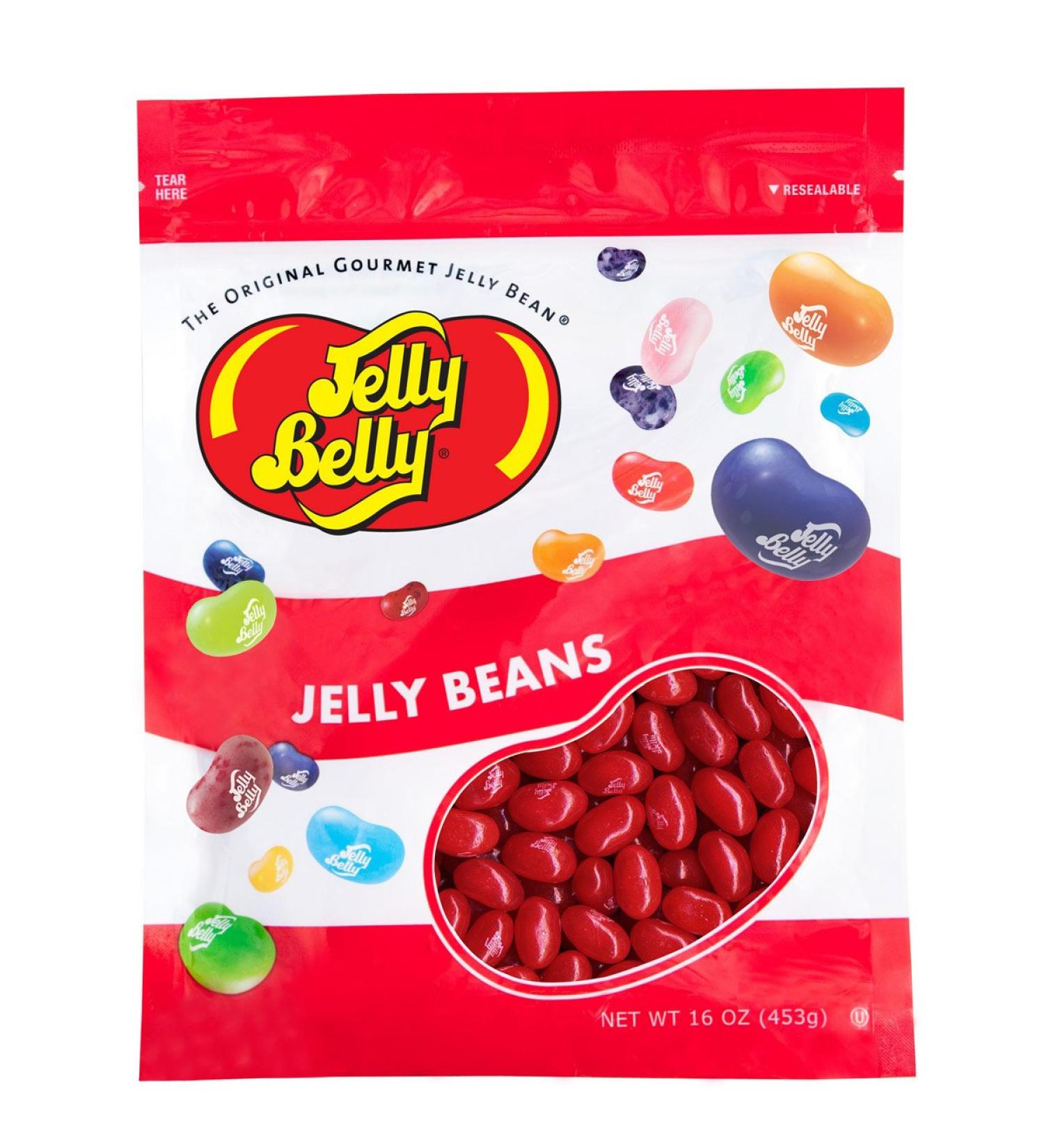 Jelly Belly Sour Cherry Jelly Beans - 1 Pound (16 Ounces) Resealable Bag - Genuine Official Straight from the Source