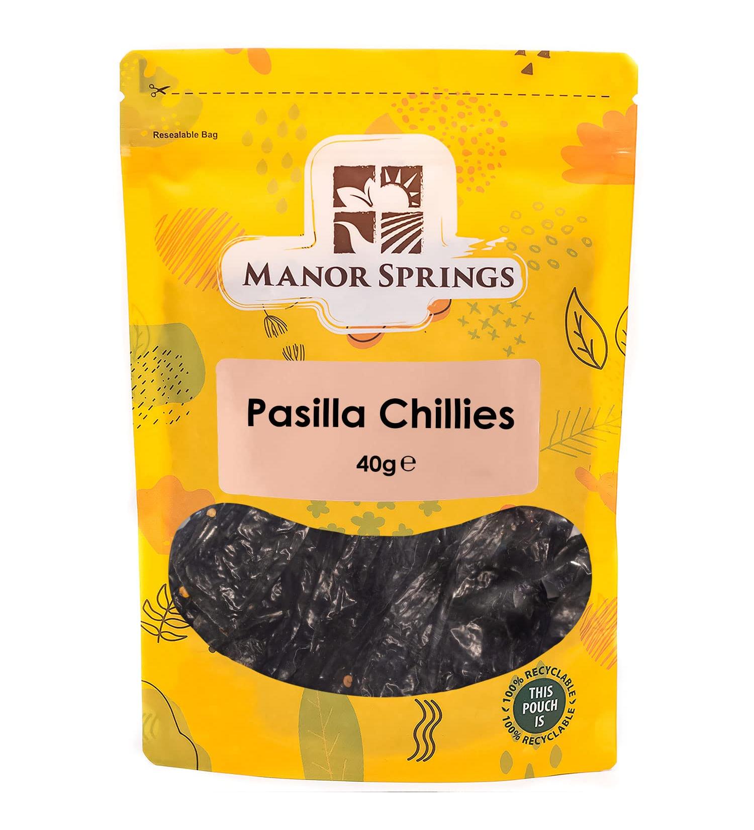 Pasilla Chillies 40g by Manor Springs