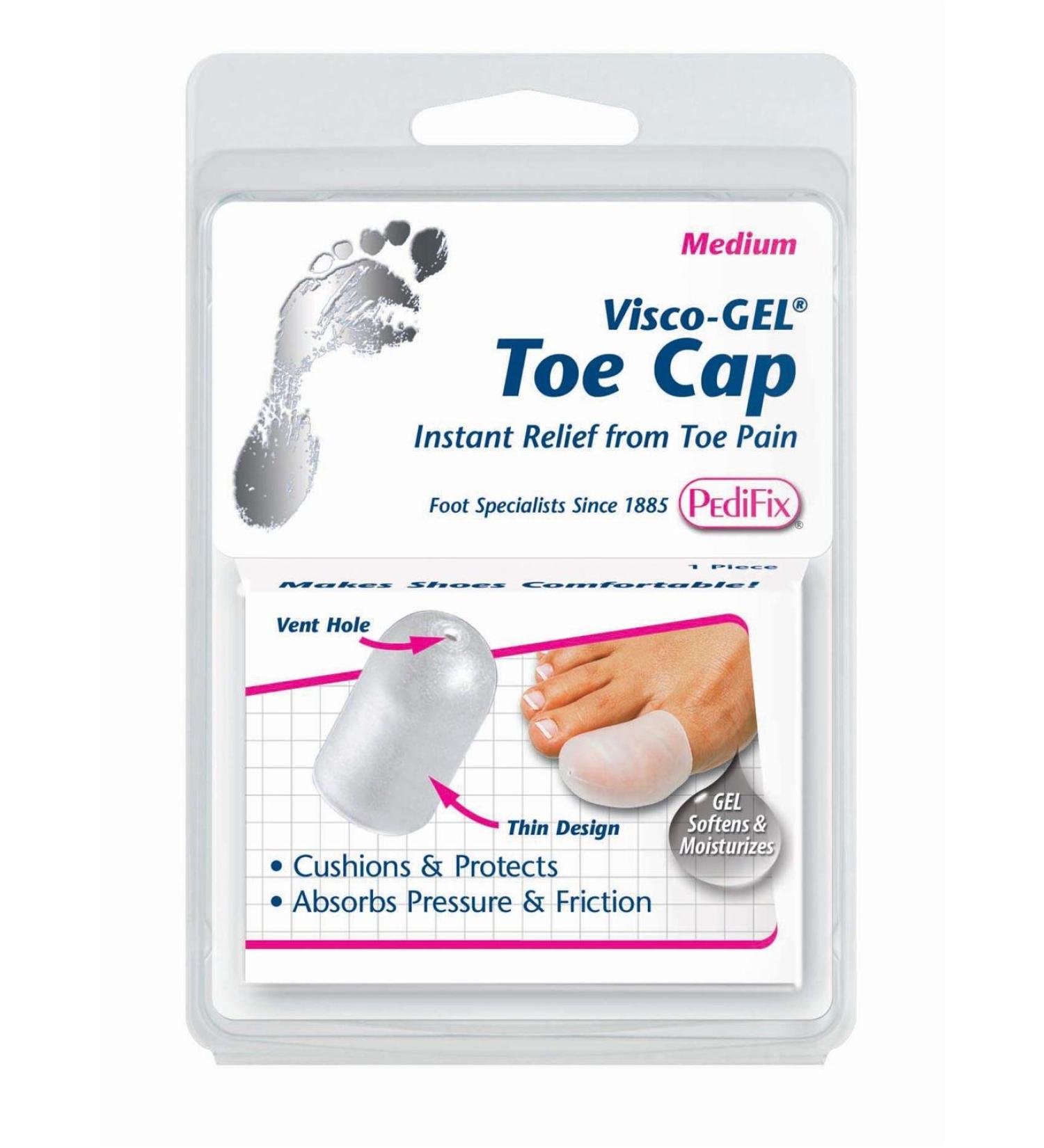 Pedifix Visco-Gel Toe Cap X-Large (2-Pack) | Protects and Cushions Toes - Buy Online on GoSupps.com