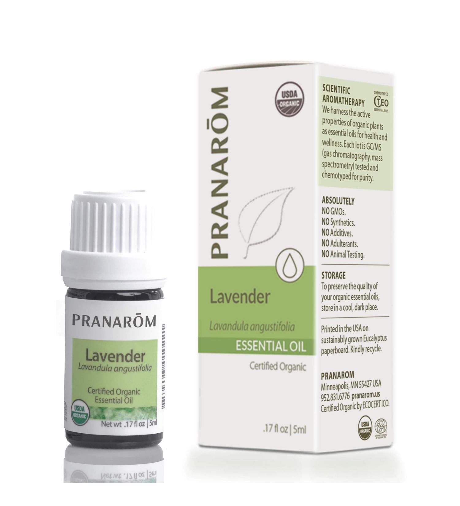 Pranarom USDA Certified Organic Lavender Essential Oil (5ml) 100% Pure Undiluted Therapeutic Grade from French Alps for Aromatherapy Diffuser Healthy Skin & Hair Massage Relaxation 0.17 Fl Oz (Pack of 1) - Buy Online on GoSupps.com