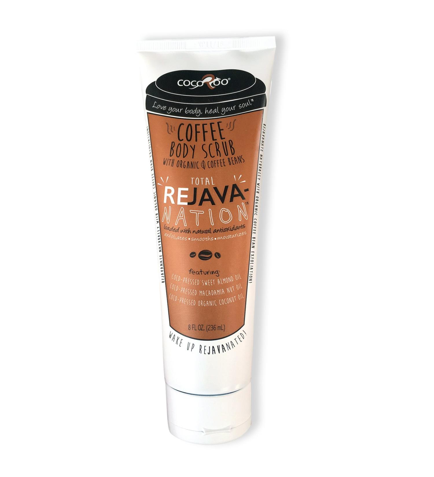 Total ReJAVAnation Premium Arabica Coffee Scrub - 8 oz Tube for Cellulite Stretch Marks & Dry Skin - Buy Online on GoSupps.com