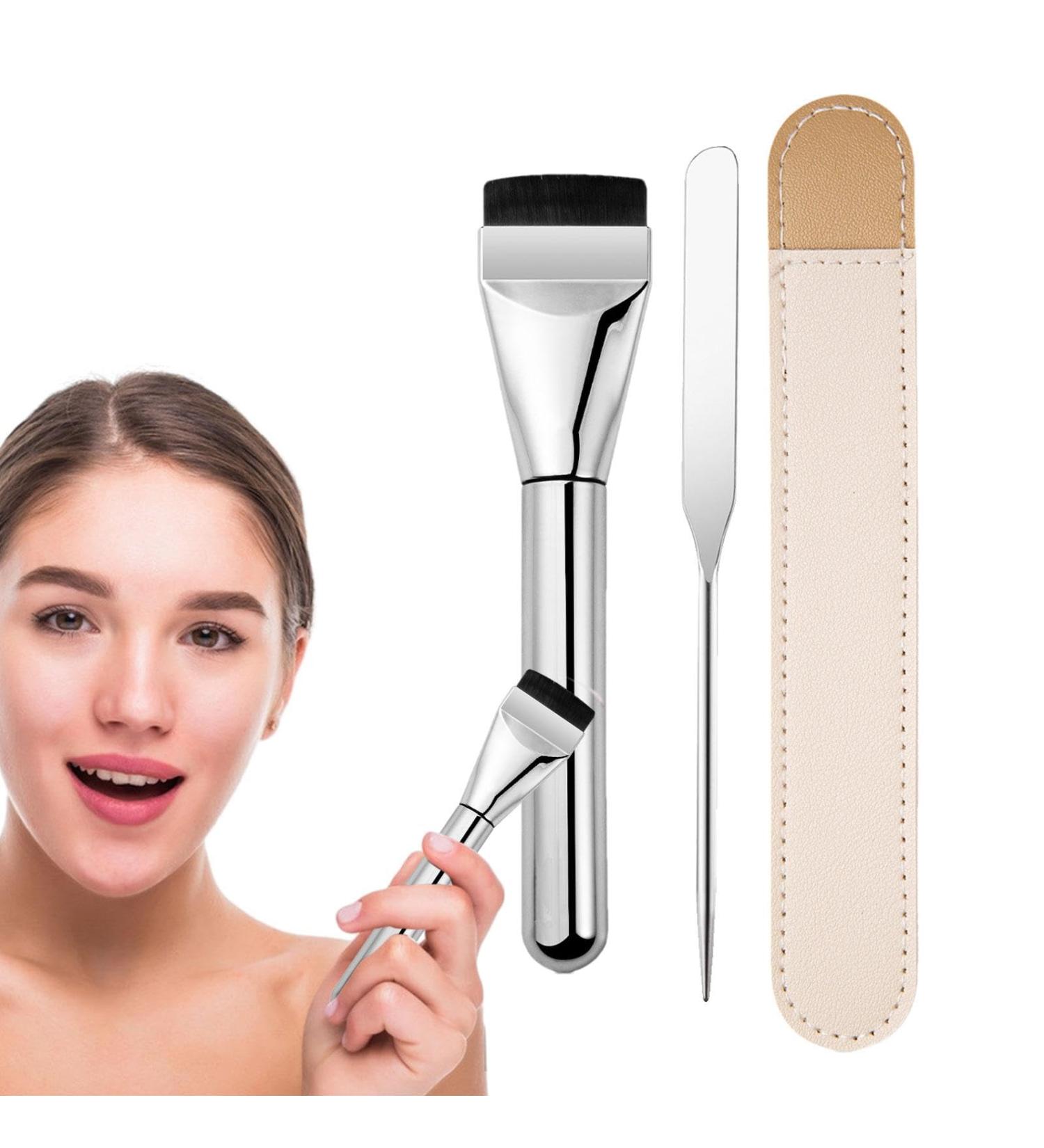Teksome Foundation Makeup Brush - Flat Head Concealer Foundation Brush Smooth Application Makeup Tool for Travel Business Trip Home Dormitory - Buy Online on GoSupps.com