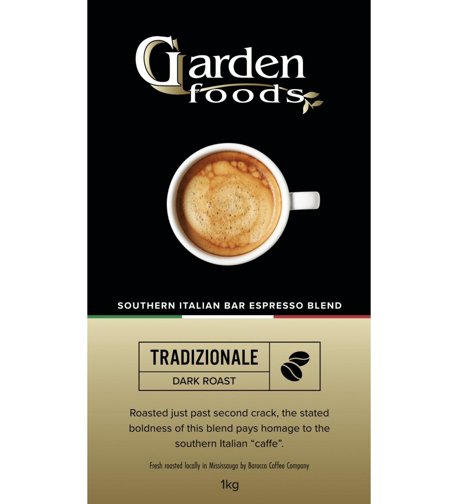 GARDEN FOODS - TRADIZIONALE DARK ROAST - 1kg