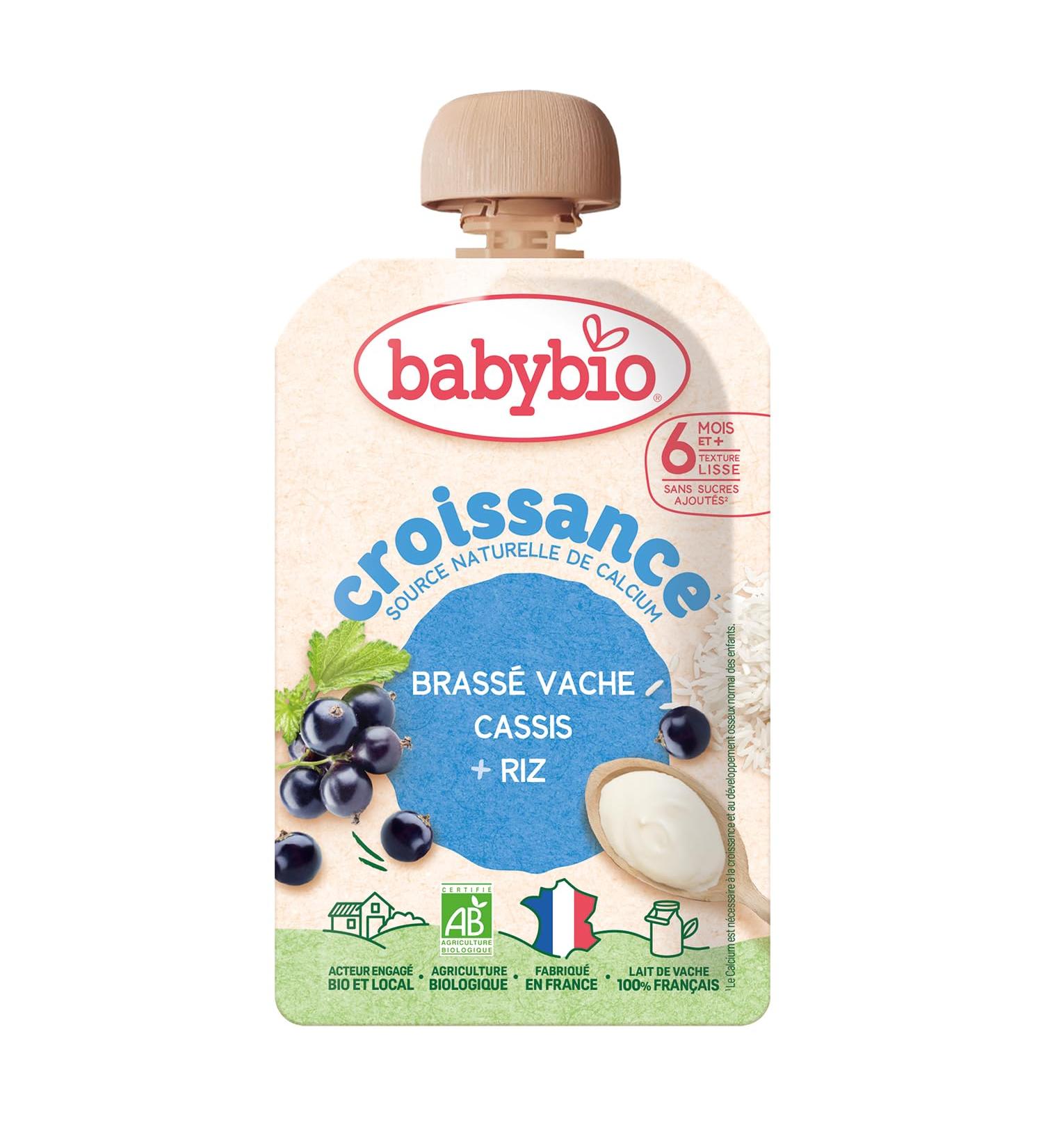 BABYBIO Brass croissance cassis riz bio 100g Beige 100 gramme - Buy Online on GoSupps.com
