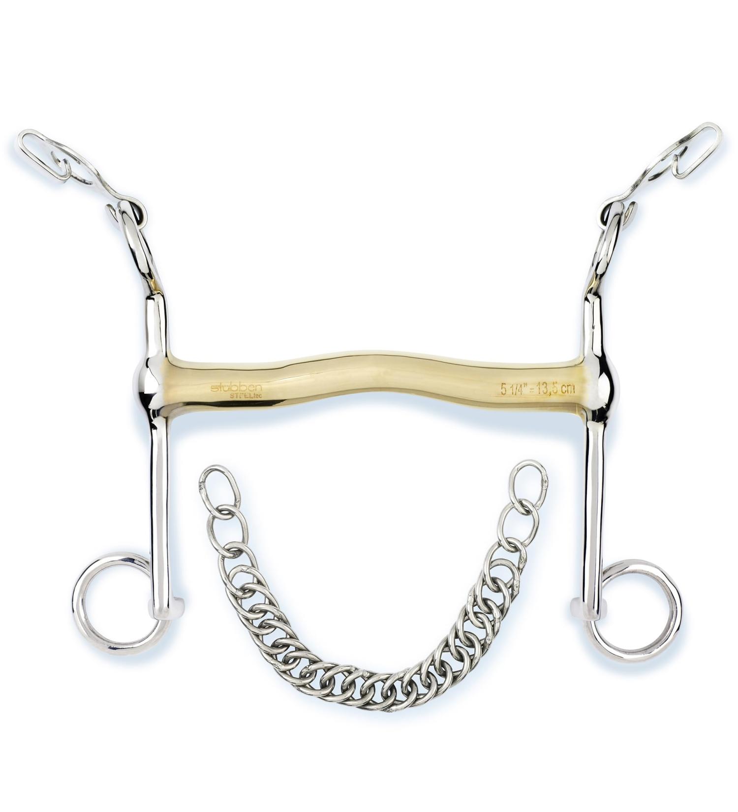 St bben 2290 Dressage curb bit 12.5 cm - 16 mm - Sweet Copper
