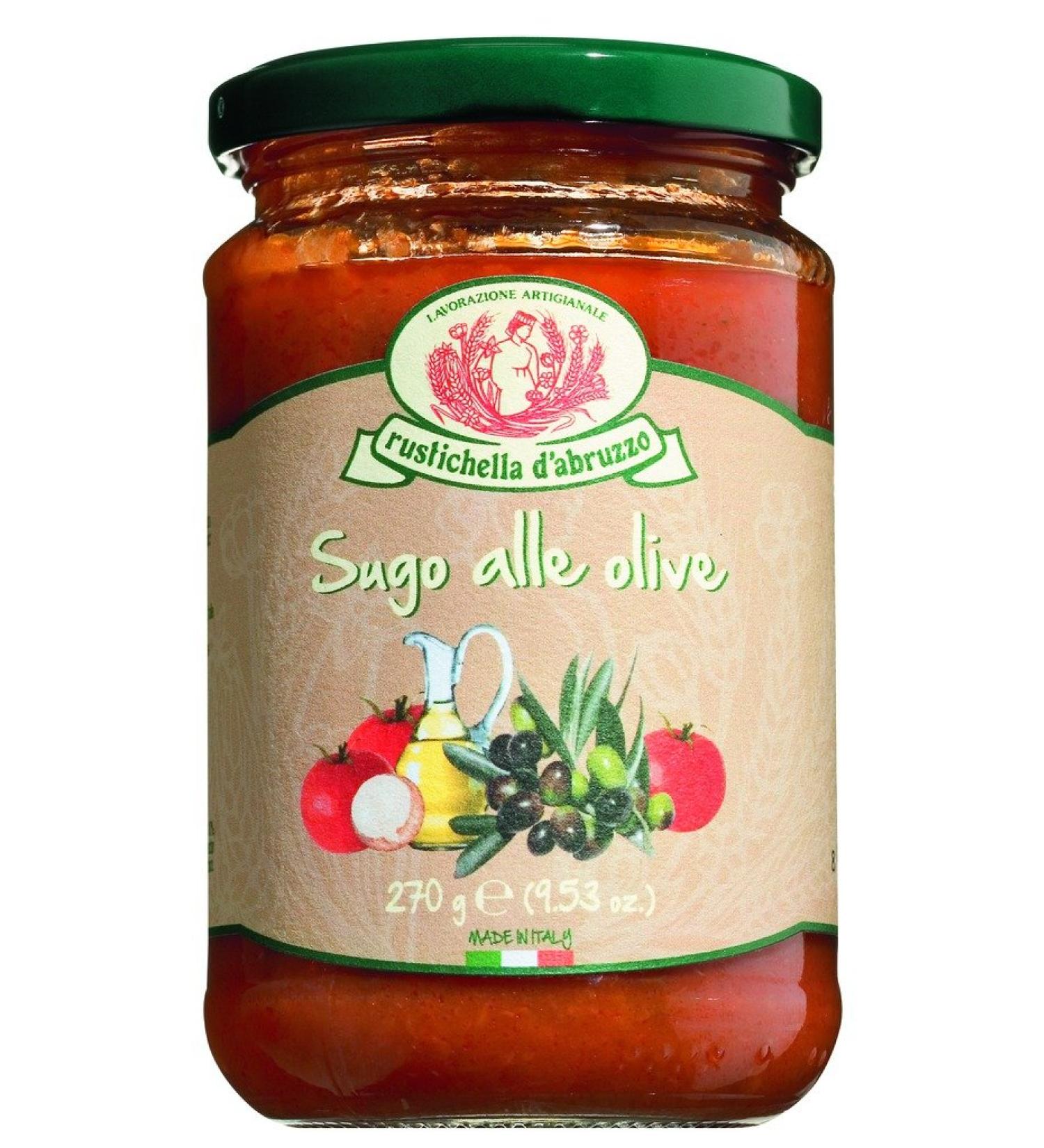 Rustichella d'Abruzzo Rustichella d'Abruzzo Sugo all olives / with olives 310 ml.