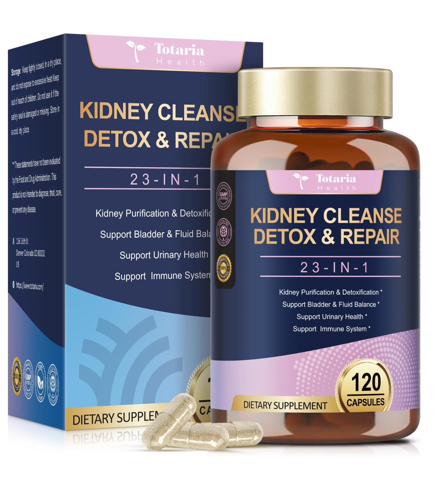 Kidney Cleanse Detox & Repair Advanced Kidney Support Supplement - Cranberry & Chanca Piedra Pills for Bladder Control Urinary Pain Relief Cranberry Urinary Tract Health Kidneey Stones Dissolver - Buy Online on GoSupps.com