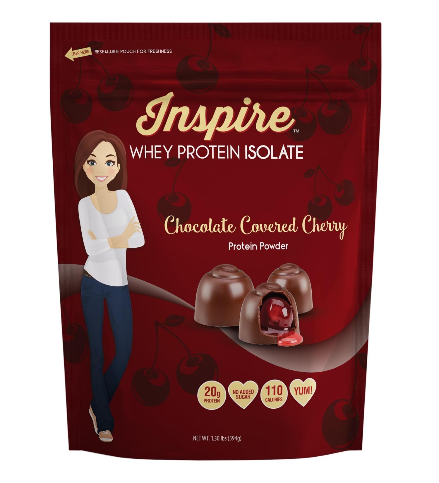 Bariatric Eating Inspire Chocolate Covered Cherry 20g Whey Protein Isolate Powder (20 Servings) - Buy Online on GoSupps.com