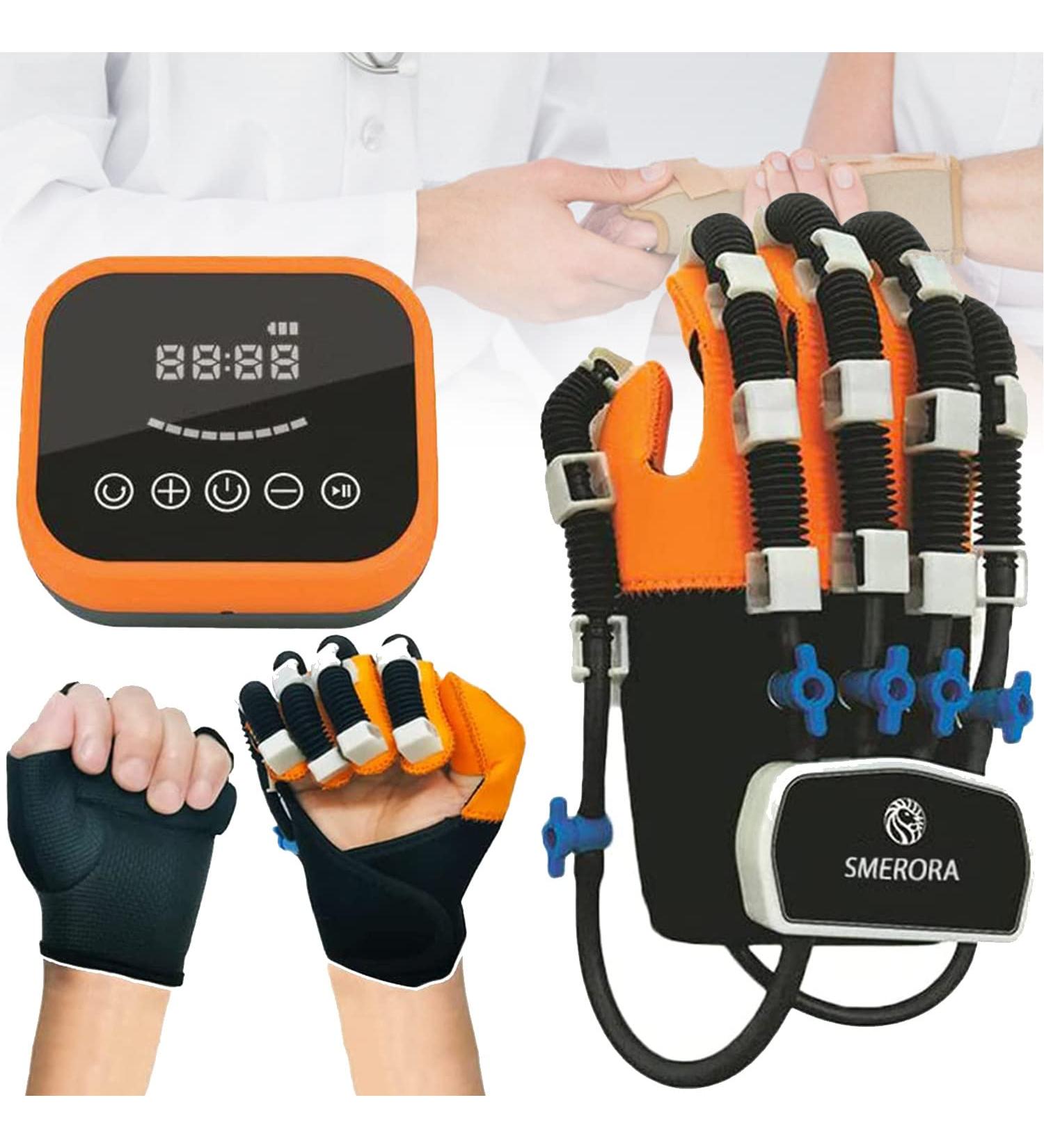 Robot Gloves Finger Rehabilitation Gloves for Stroke Hemiplegia Patients Finger Straightening Brace Guard Protector for Patients with Hand Dysfunction Left-L - Buy Online on GoSupps.com