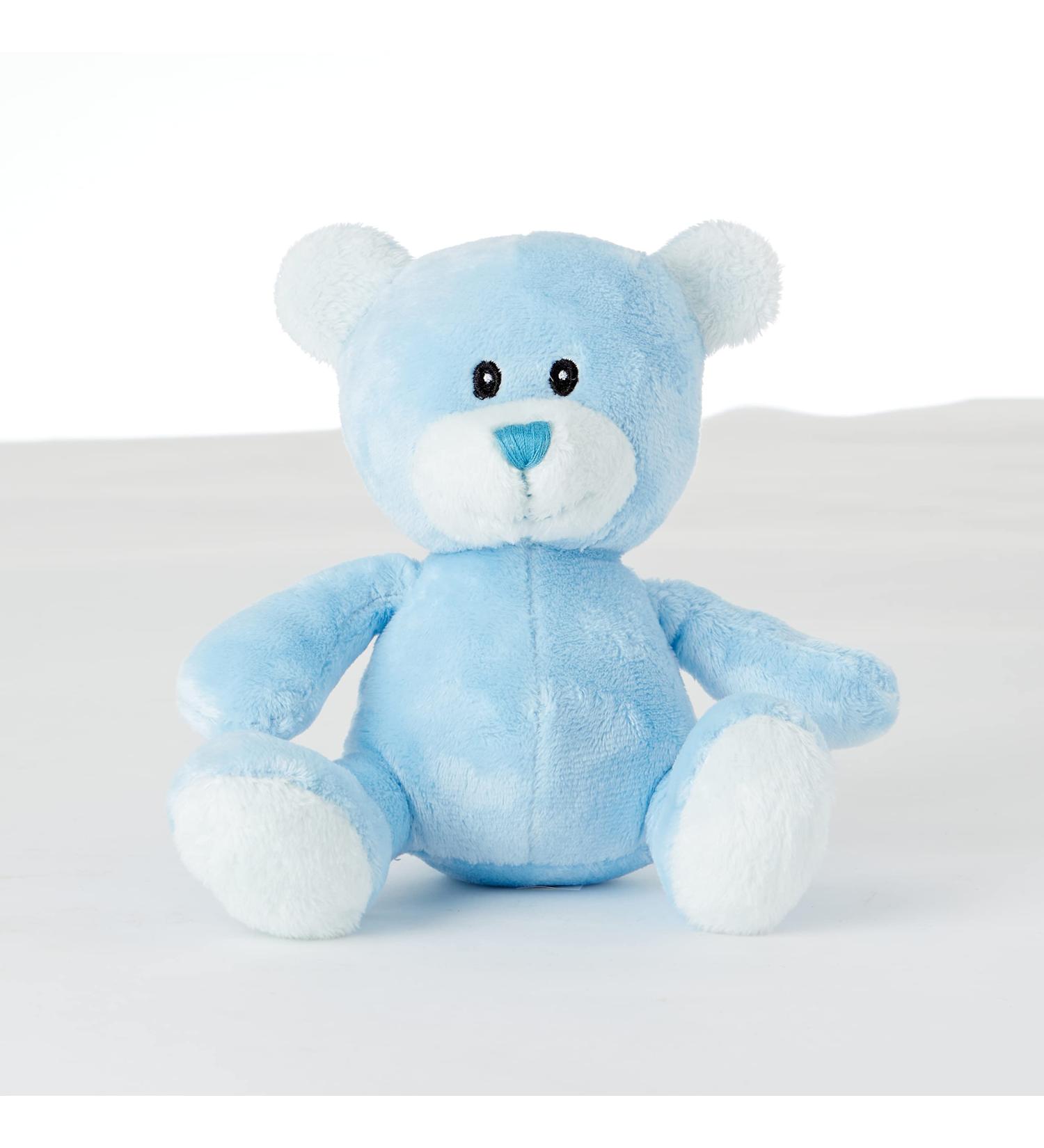 Small Blue Teddy Bear - Blue Bear Soft Toy Baby Gift Blue Baby Teddy Christening Teddy Small Teddy Bears for Baby Shower Christmas Teddy Bears for Babies - Teddy Bear for Newborn Baby - 15cm(6")
