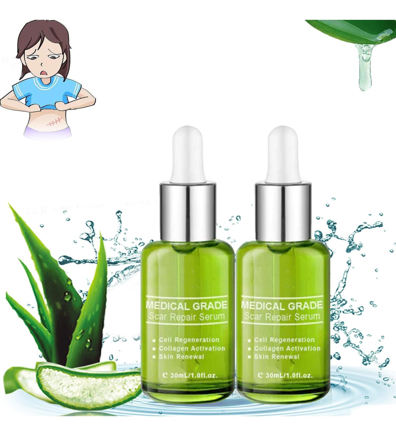 Goopgen Advanced Scar Repair Serum - Medical Grade Nature Treatment for Acne & Surgical Scars 2PCS - Buy Online on GoSupps.com