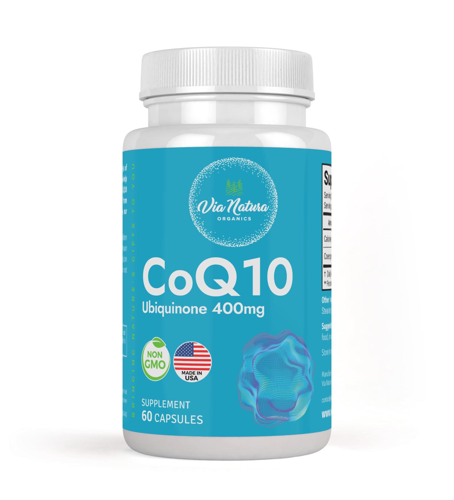 CoQ10 Ubiquinone 400mg | Supplement | 60 Capsules 60 Count (Pack of 1) - Buy Online on GoSupps.com