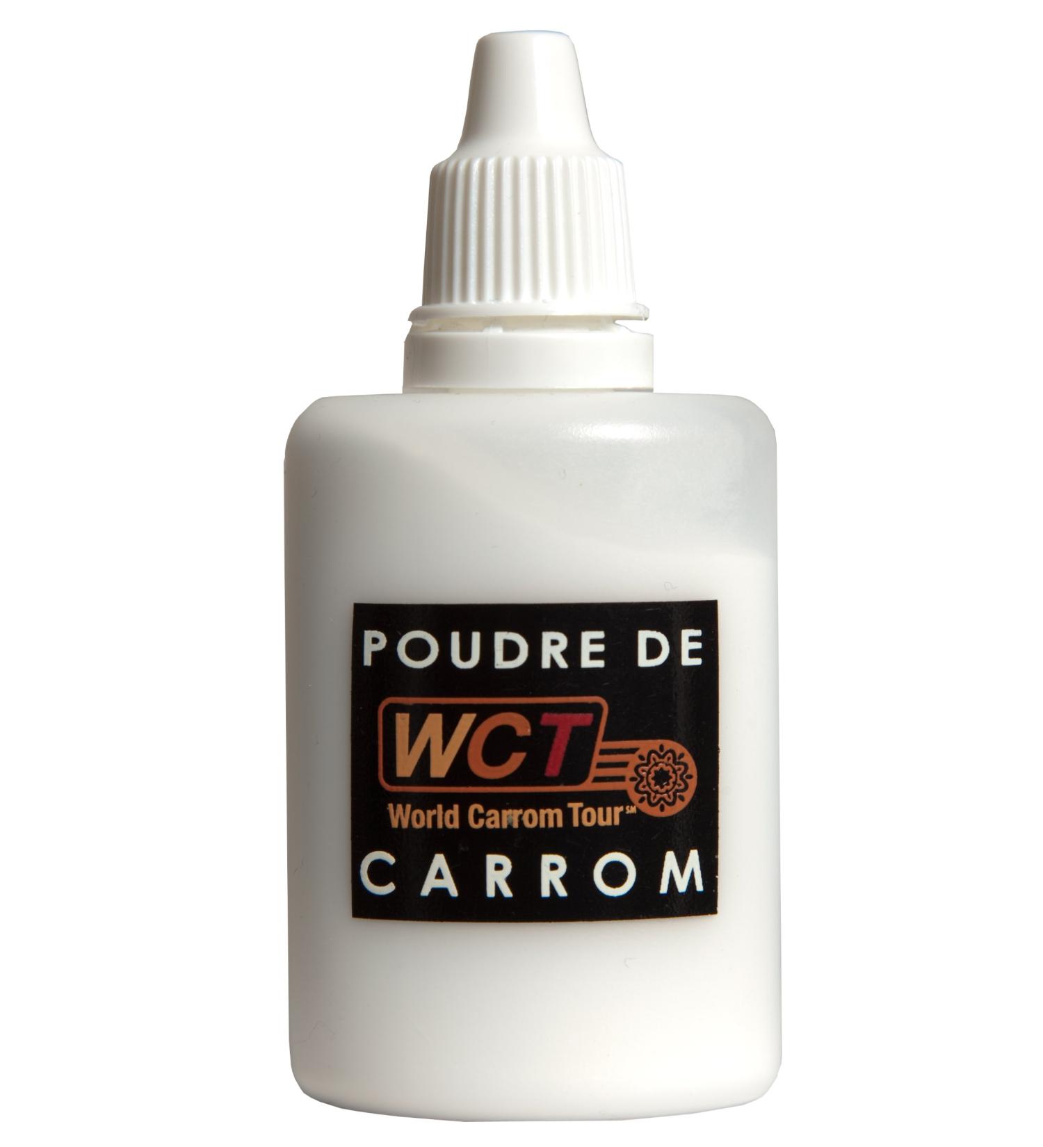 Carrom Art -WCT Carrom Powder - Tournament Grade Disco Powder - 100% Fine Vegetable Starch - Powder 30 Grams Bottle