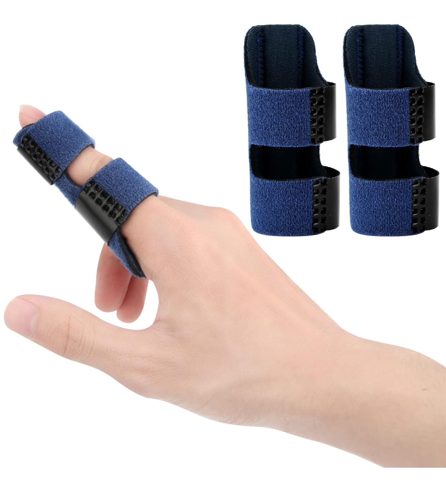 Echify Adjustable Finger Splints - 2-Pack Trigger Finger Orthosis with Aluminum Support for Arthritis & Injuries - Buy Online on GoSupps.com