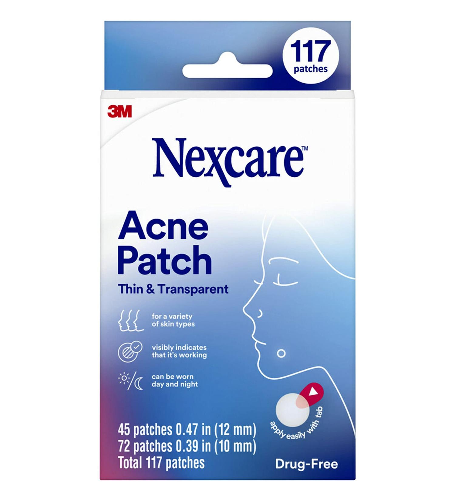 Nexcare Thin & Transparent Acne Patch - 117 Pimple Patches for Discreet Skincare - Buy Online on GoSupps.com