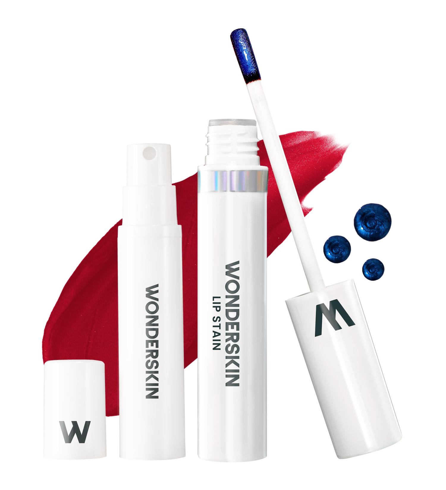 Wonderskin Divine Wonder Blading Peel and Reveal Lip Stain Kit | Long Lasting Nude Waterproof Lip Stain - Pink Tint | Transfer-Proof Lip Tint - Buy Online on GoSupps.com