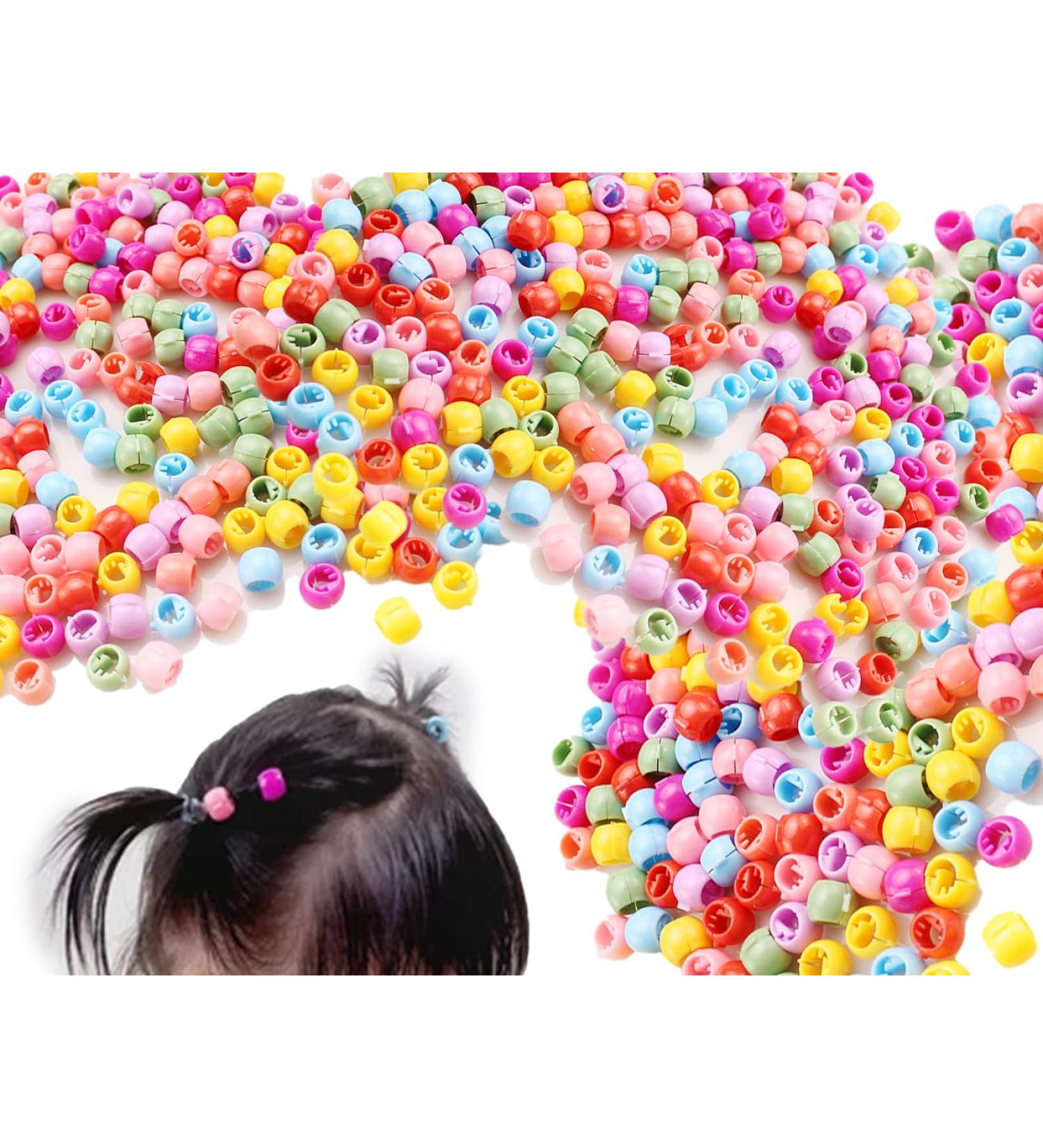 Shop KAPSING 100 Colorful Hair Beads for Kids - Premium Plastic Hair Accessories & Clips - Buy Online on GoSupps.com