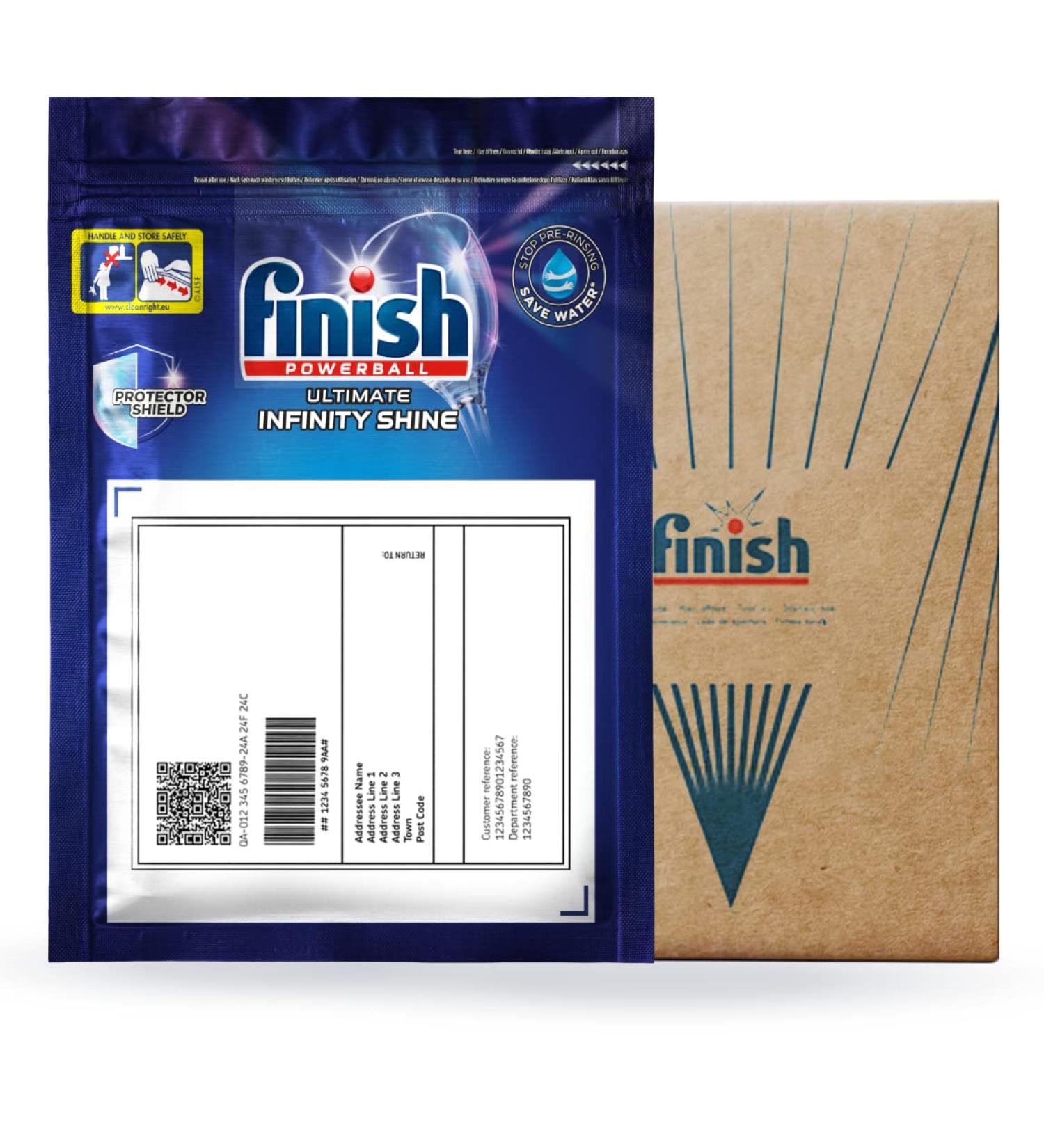 Finish Quantum Infinity Shine Dishwasher Tablets | Scent : REGULAR | Size : 30 Dishwasher Tabs | For Sparkling Clean (30 Tabs) - Buy Online on GoSupps.com