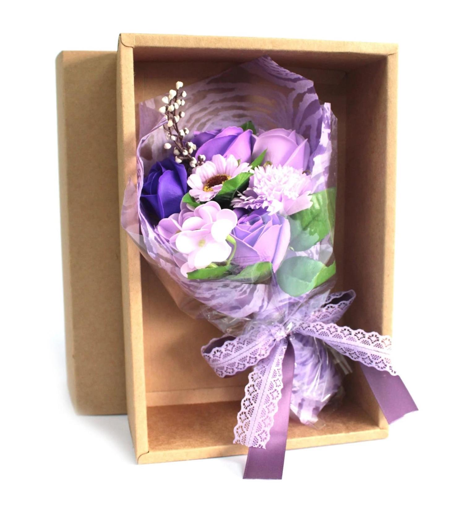 Boxed Purple Hand Soap Flower Floral Bouquet - Buy Online on GoSupps.com