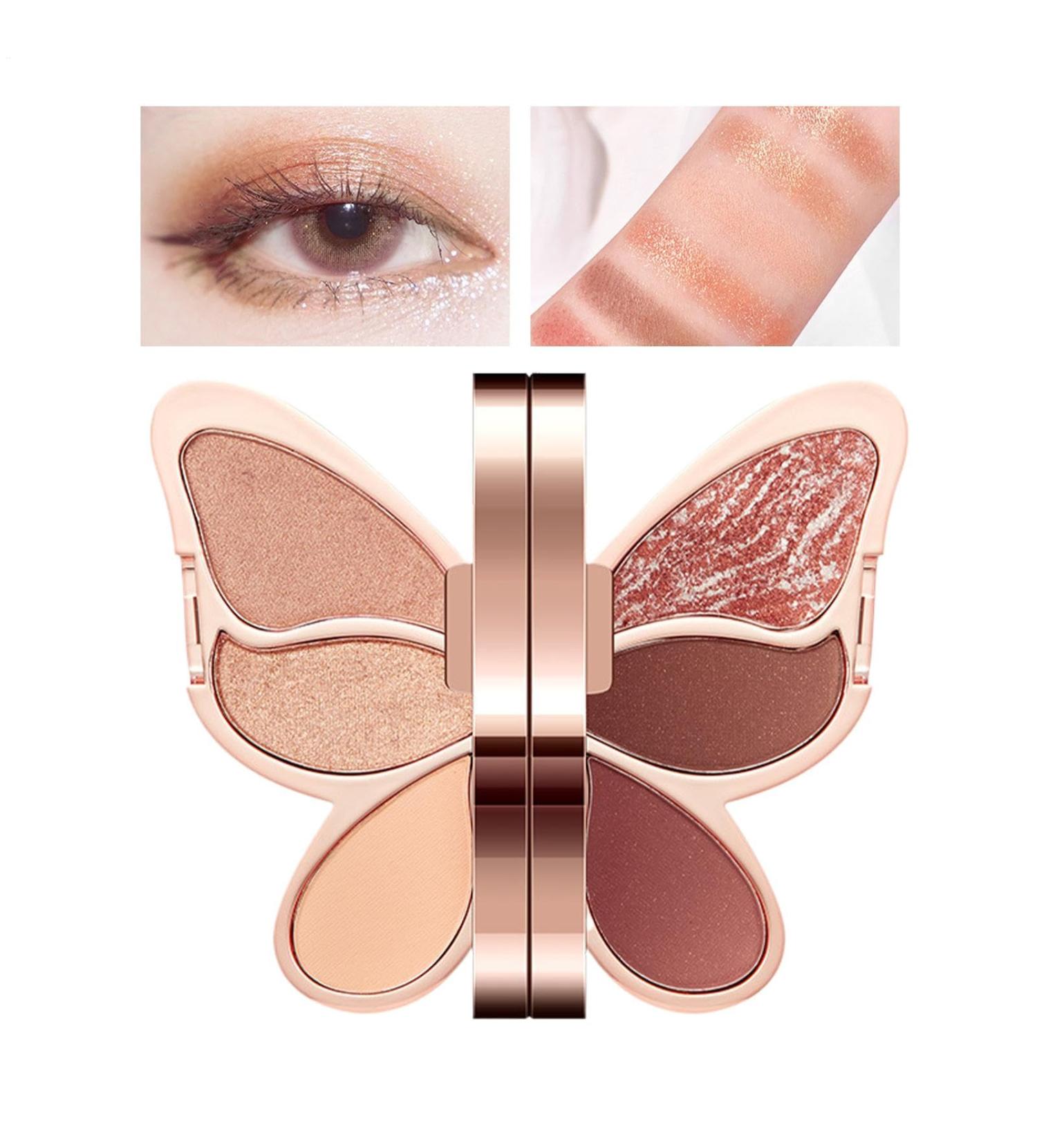 Maquillage Palette Pour Les Yeux Palette De Fards Paupi res | Palettes d'ombres paupi res de forme unique de 6 couleurs Maquillage pour les yeux mat paillettes longue dur e fards  - Buy Online on GoSupps.com