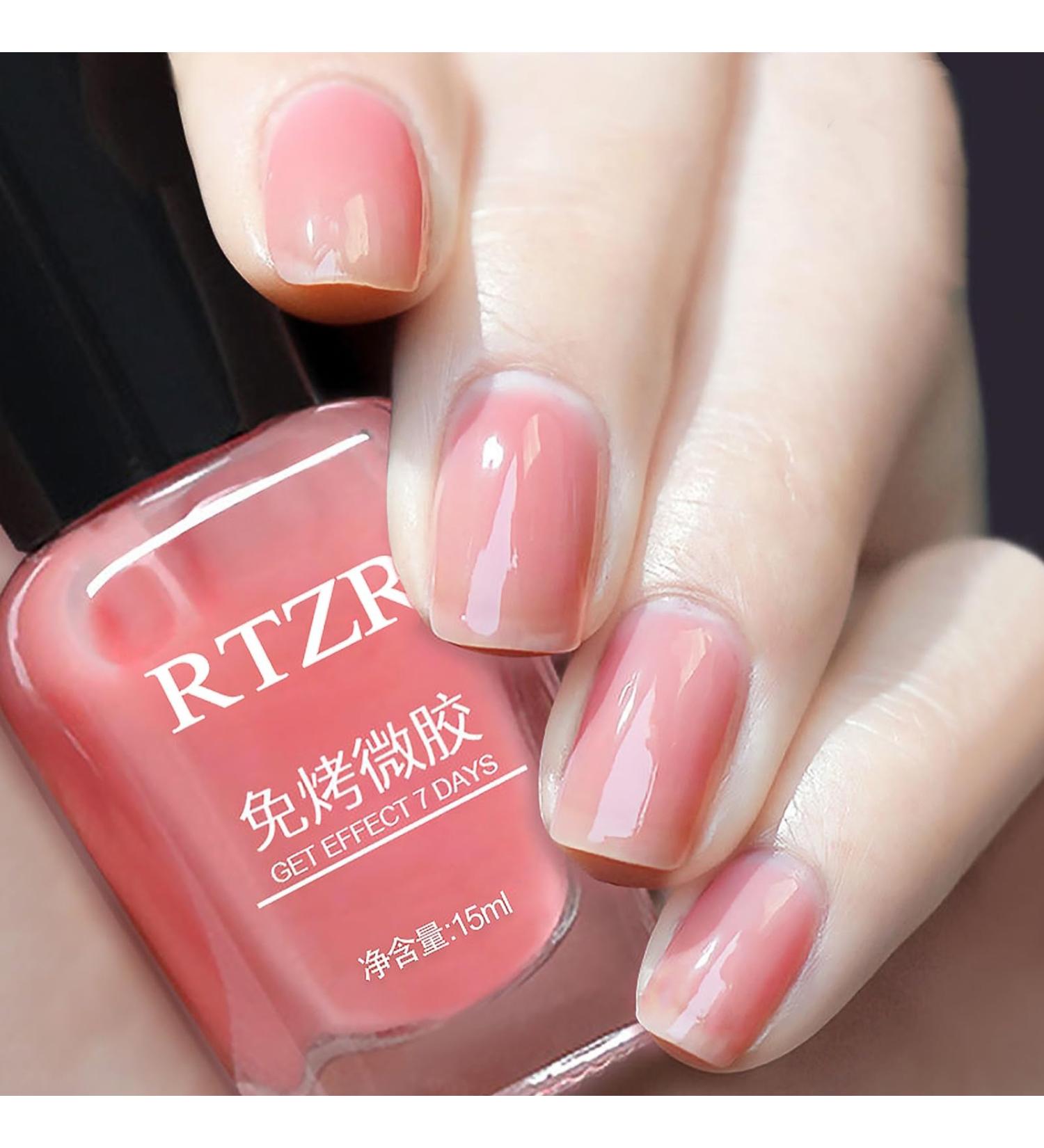 TBeautfave Nude Pink Nail Polish Nude Nail Polish Fast Drying Nail Polish Long Lasting Nail Polish -Non-Toxic Water Based Breathable Nail Polish Natural Nail Varnish DIY Nail Art(Nude Pink) 08 - Buy Online on GoSupps.com