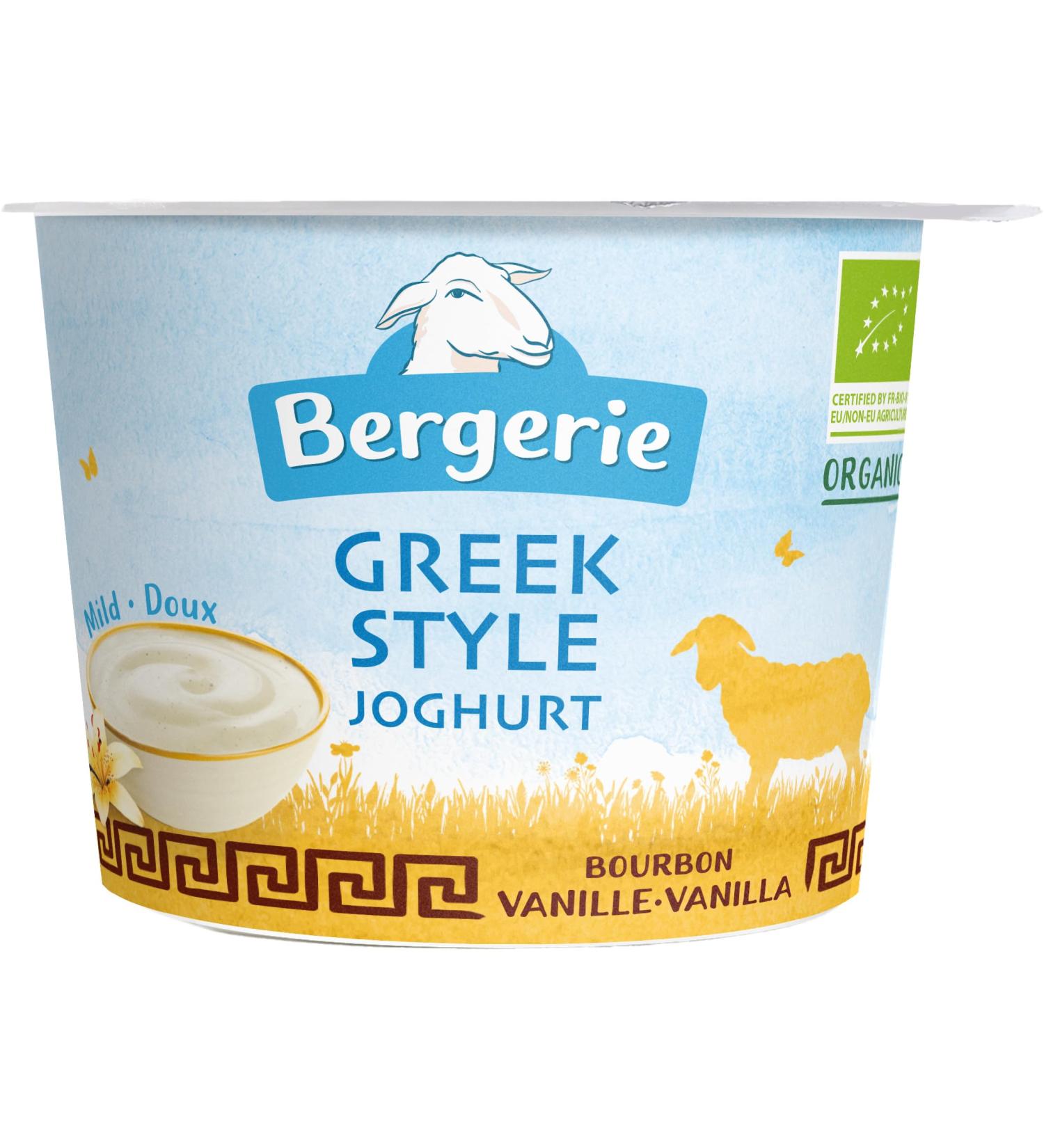 Bergerie Bio BERGERIE Sheep's Yoghurt Natural Greek Style Vanilla (6 x 250 gr)