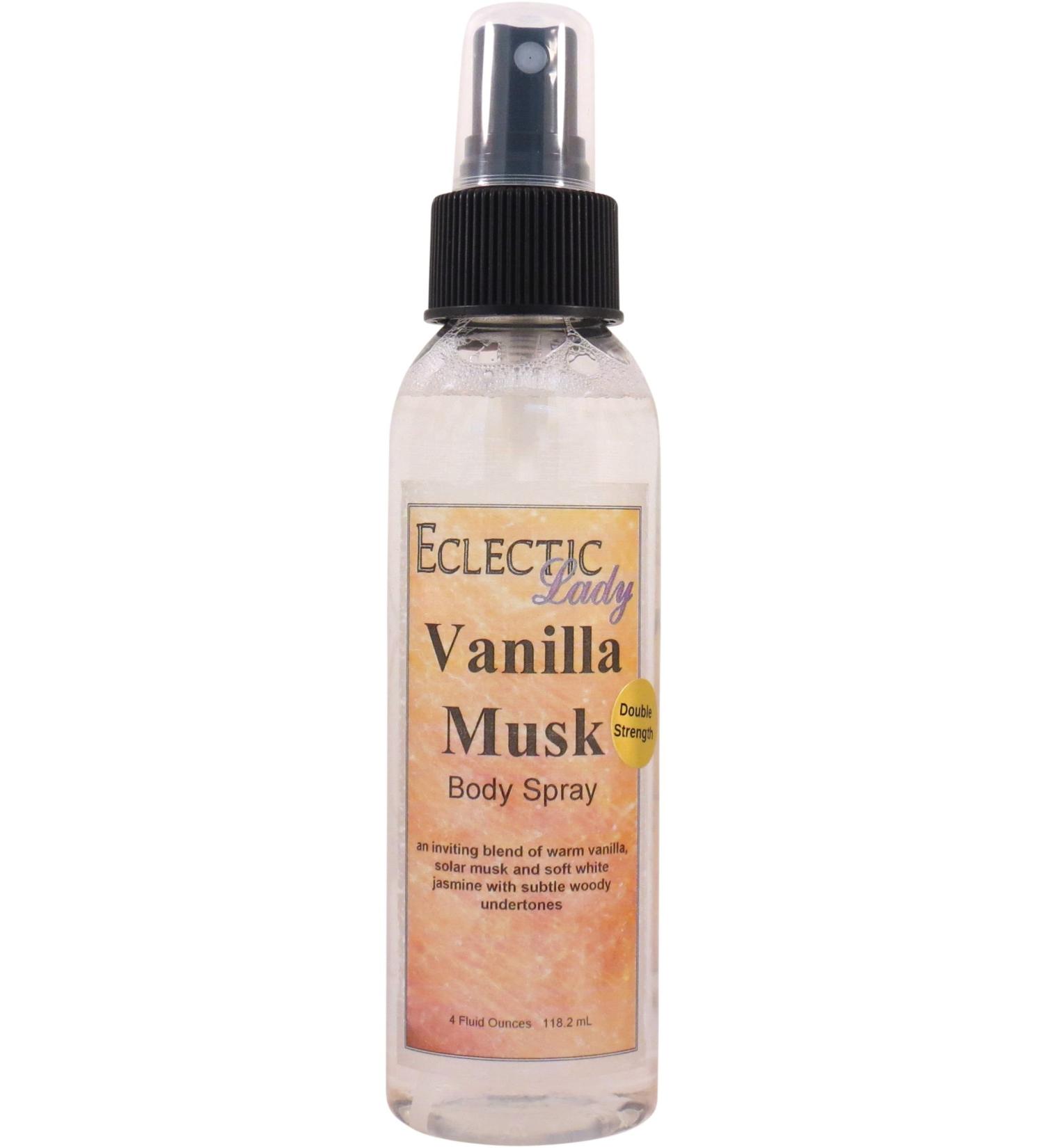 Vanilla Musk Body Spray (Double Strength) 4 ounces Body Mist for Women with Clean Light & Gentle Fragrance Long Lasting Perfume with Comforting Scent for Men & Women Cologne with Soft Subtle 4 Fluid Ounces (Double Strength) - Buy Online on GoSupps.com