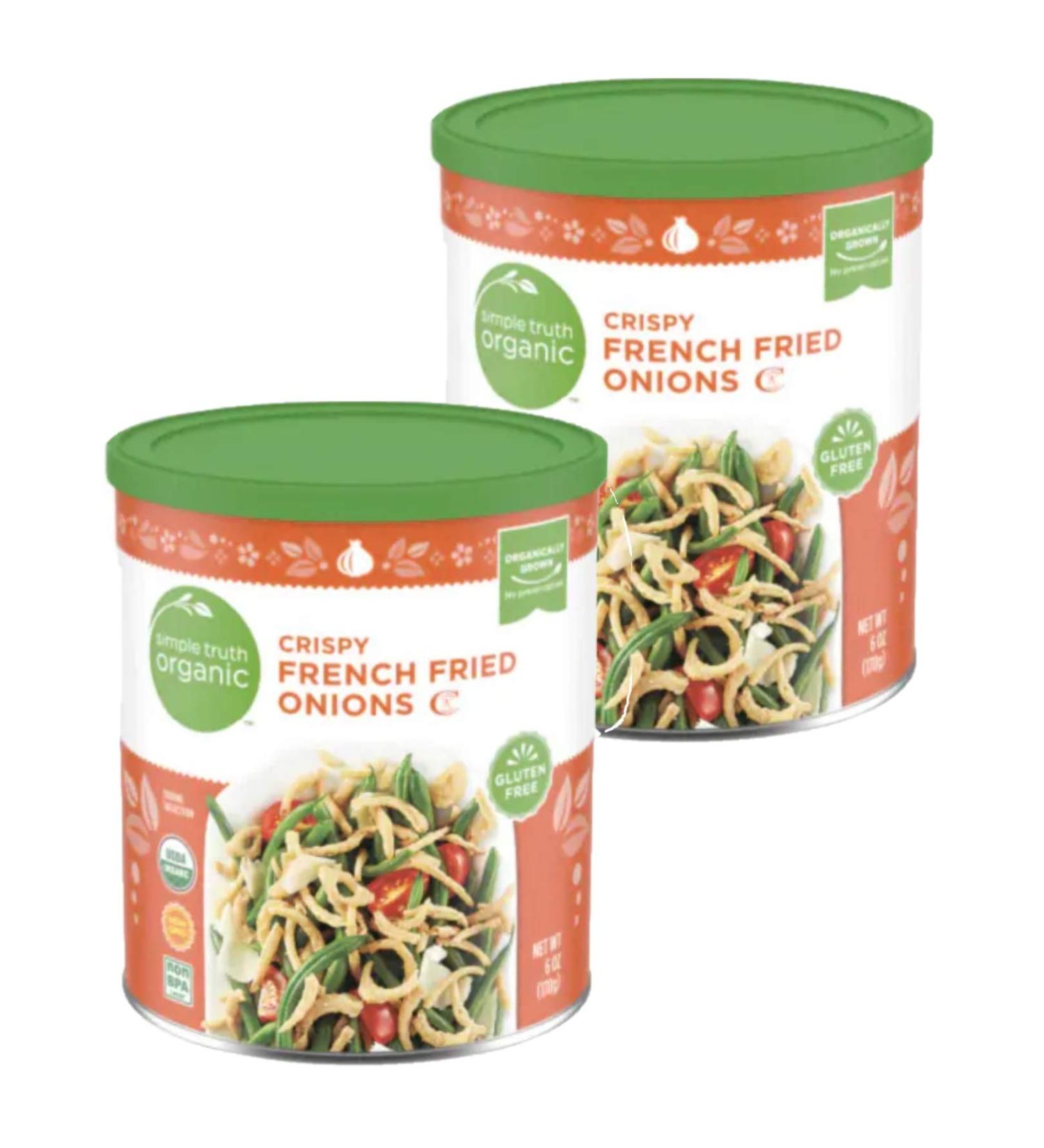 Simple Truth Organic Crispy French Fried Onions 6 oz - Pack of 2 | Crunchy Vegan Topping - Buy Online on GoSupps.com