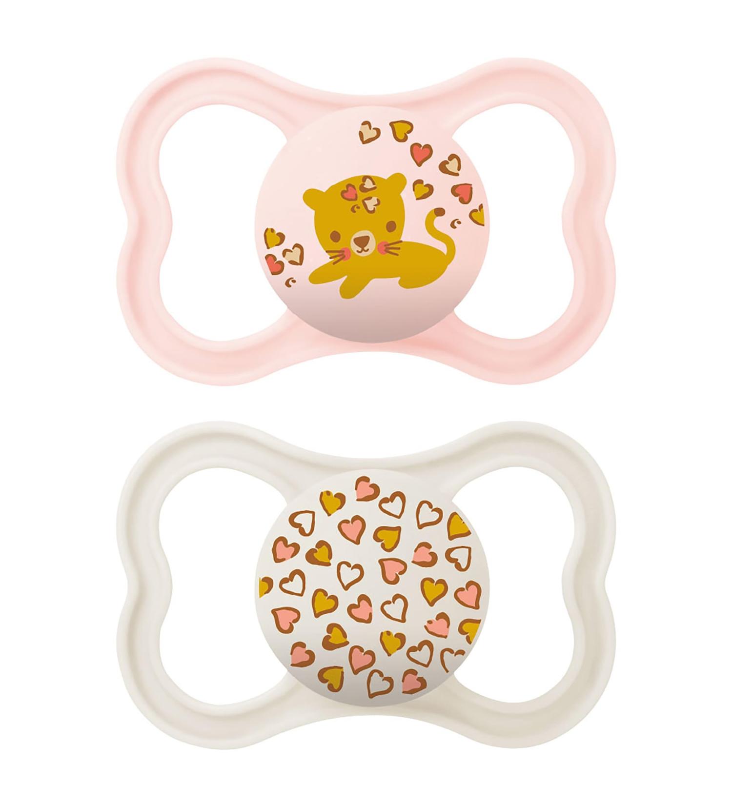 Buy MAM Air Silicone Pacifier +6m 2-Pack in Pink - International Shipping Available - Buy Online on GoSupps.com