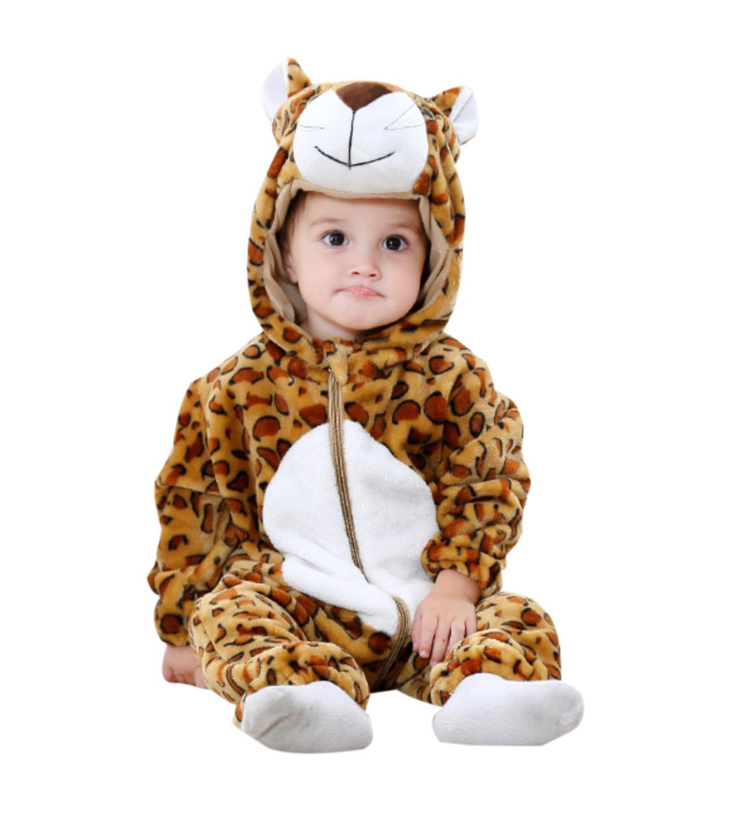 WSLCN Unisex Baby Romper Jumpsuit Hooded Pyjamas Sleepsuit 12-18 Months - Buy Online on GoSupps.com