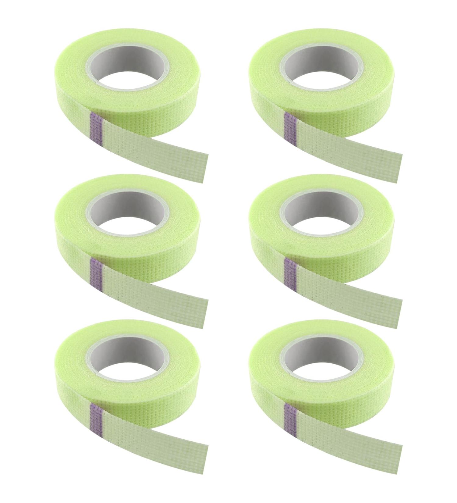 6 Rolls Adhesive Eyelash Tape - Micropore Makeup Tape for Lash Extensions - 9m Each Roll (Green) | International Shipping Available - Buy Online on GoSupps.com