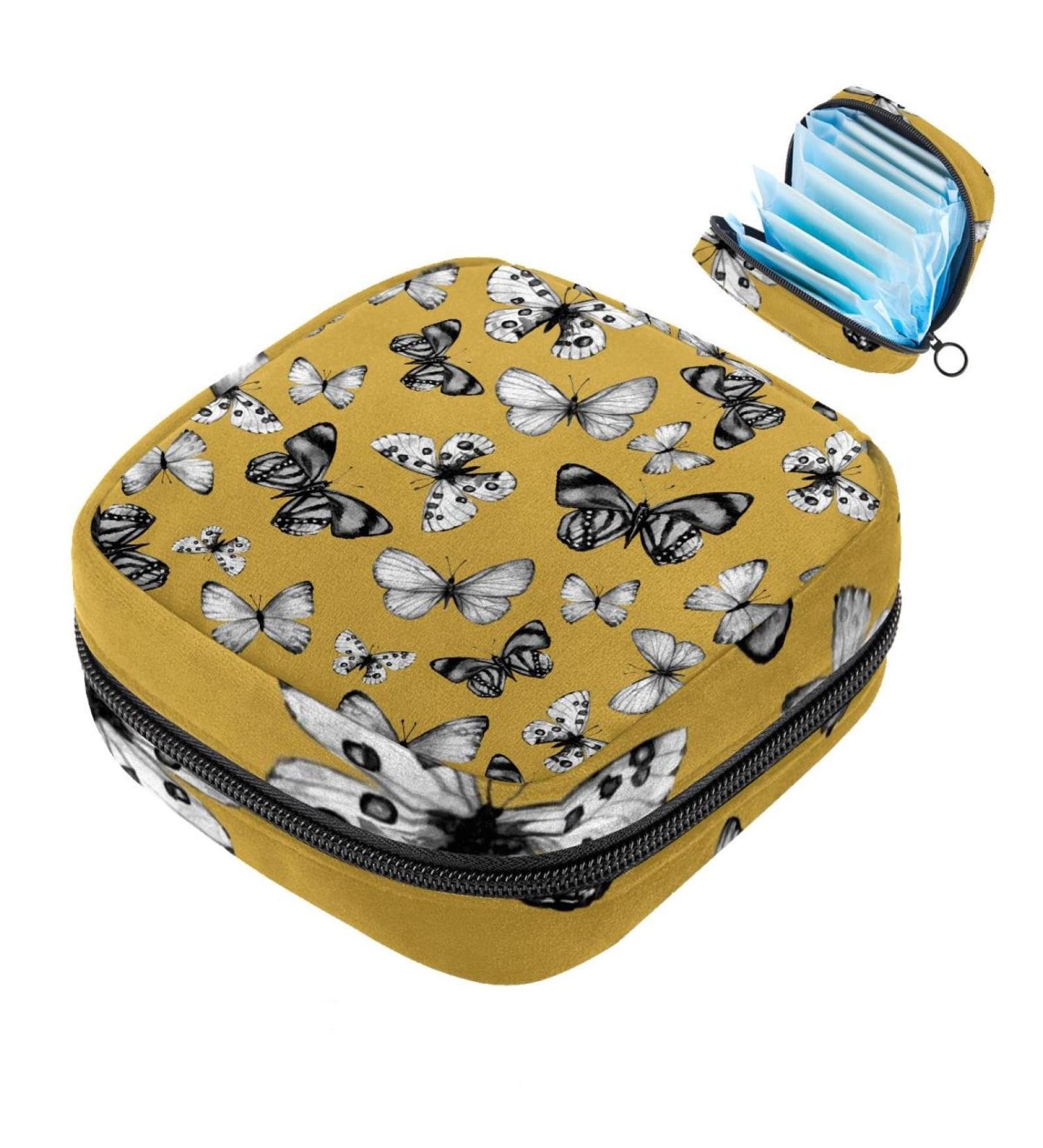 MUOOUM Menstrual Artery Bag - Women's Zipper Pouch for Tampons - Water Lotus Pattern 4.7x6.6 in - Perfect for Girls & Women - International Shipping Available - Buy Online on GoSupps.com