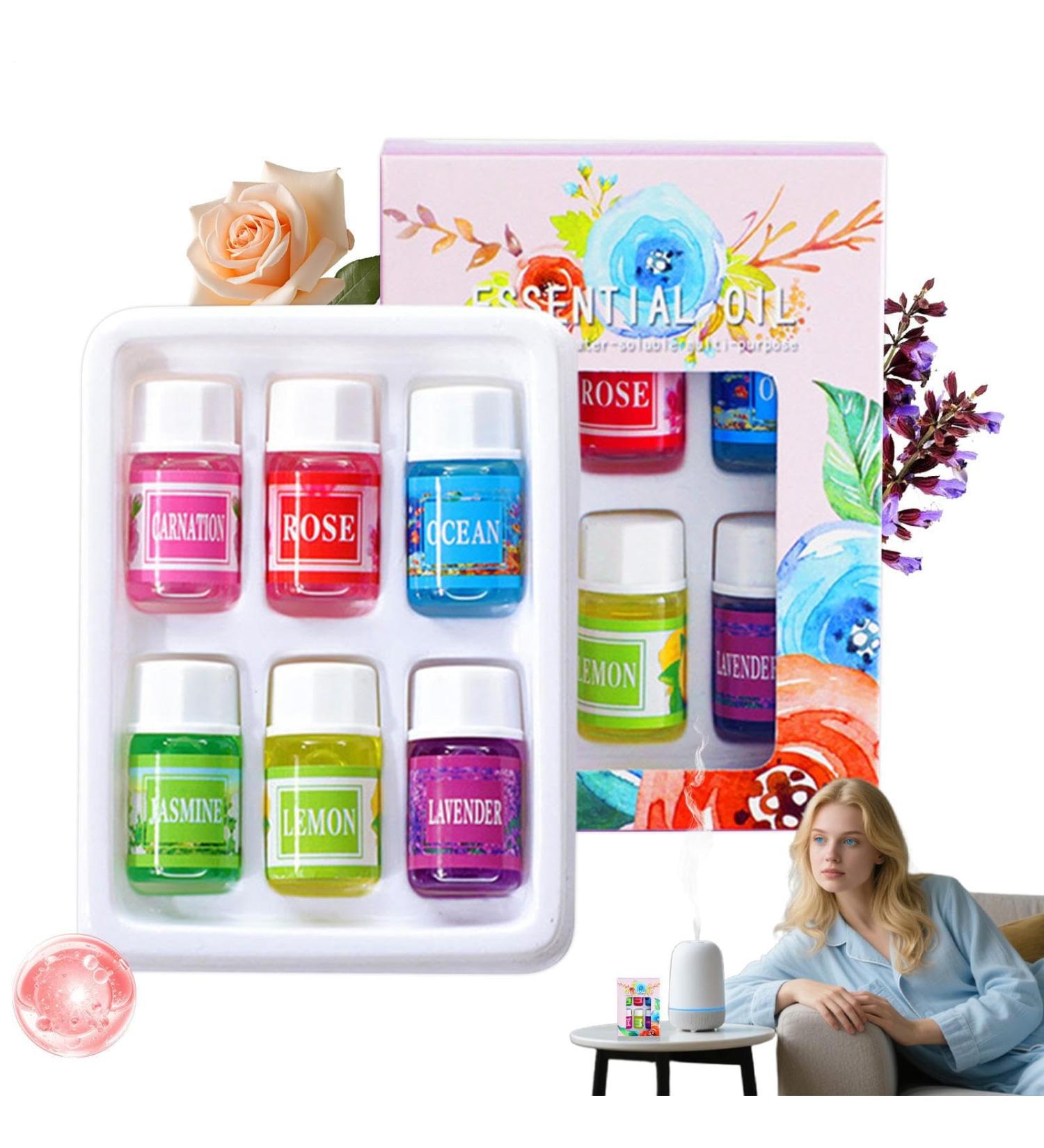 Huiles d'Aromath rapie | Huile e Portative - Soluble L'Eau Pour Humidificateur 6 Flacons - Buy Online on GoSupps.com
