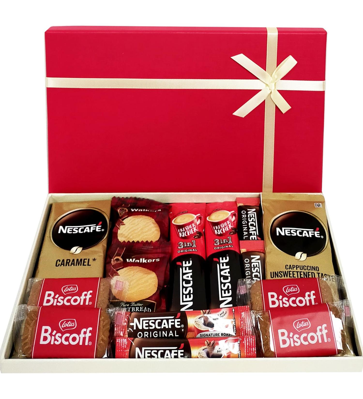 Premium Coffee Gift Hamper Set - Includes Instant Coffee, Biscoff Biscuits & More | Ideal Gift for Men & Women - Buy Online on GoSupps.com
