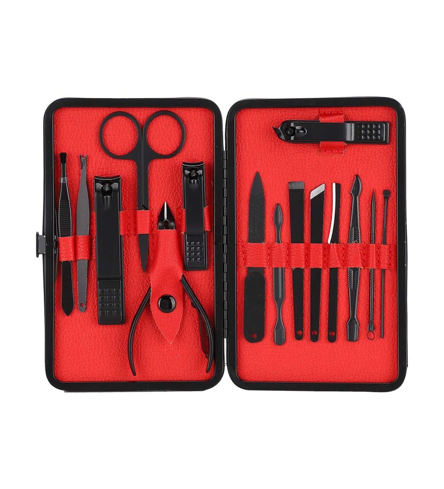 15pcs Stainless Steel Fingernail Clipper Set - Premium Manicure Tools for Dead Skin Removal | International Shipping Available - Buy Online on GoSupps.com