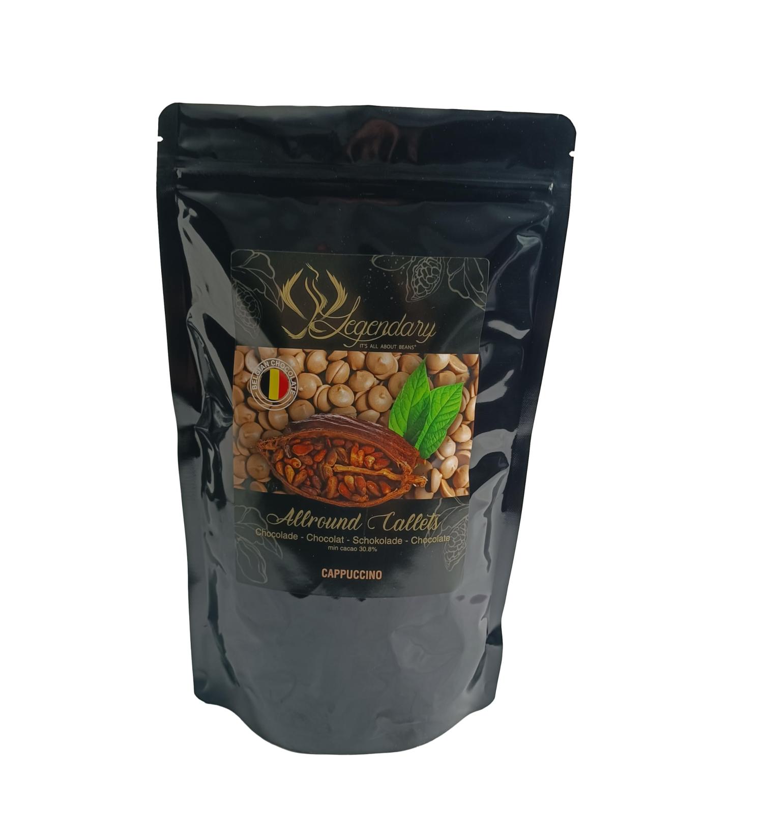 Legendary - it's all about beans with Callebaut CALLETS CAPPUCCINO 1 kg - Original pastilles Belgian chocolate drops with caramel for fondue fountains couverture drinking cocoa - Buy Online on GoSupps.com