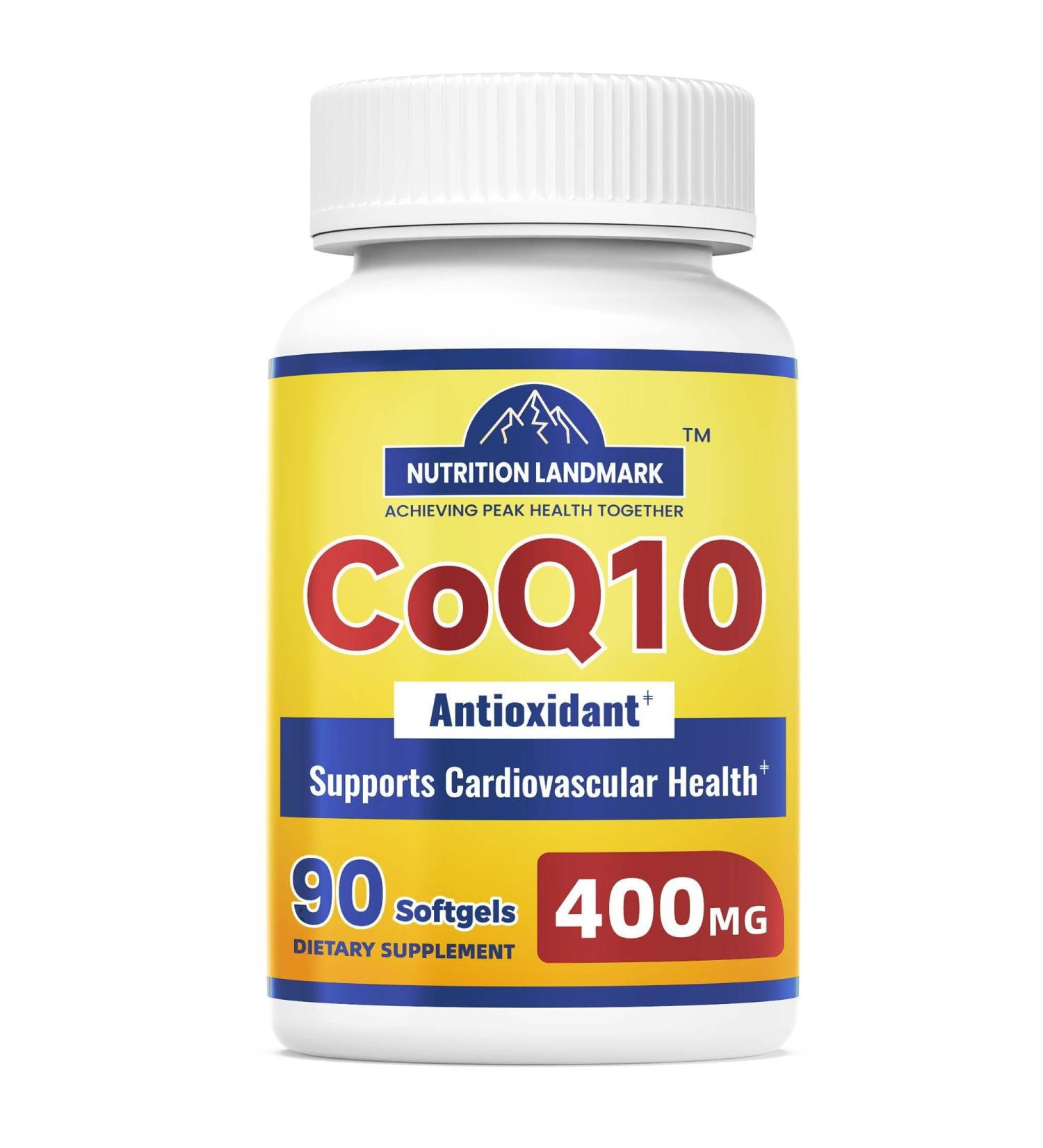 YOYKYE CoQ10 400mg Softgels - Premium Coenzyme Q10 - Co Q-10 200mg Softgel / 400mg Per Serving - 90 Softgels - Buy Online on GoSupps.com