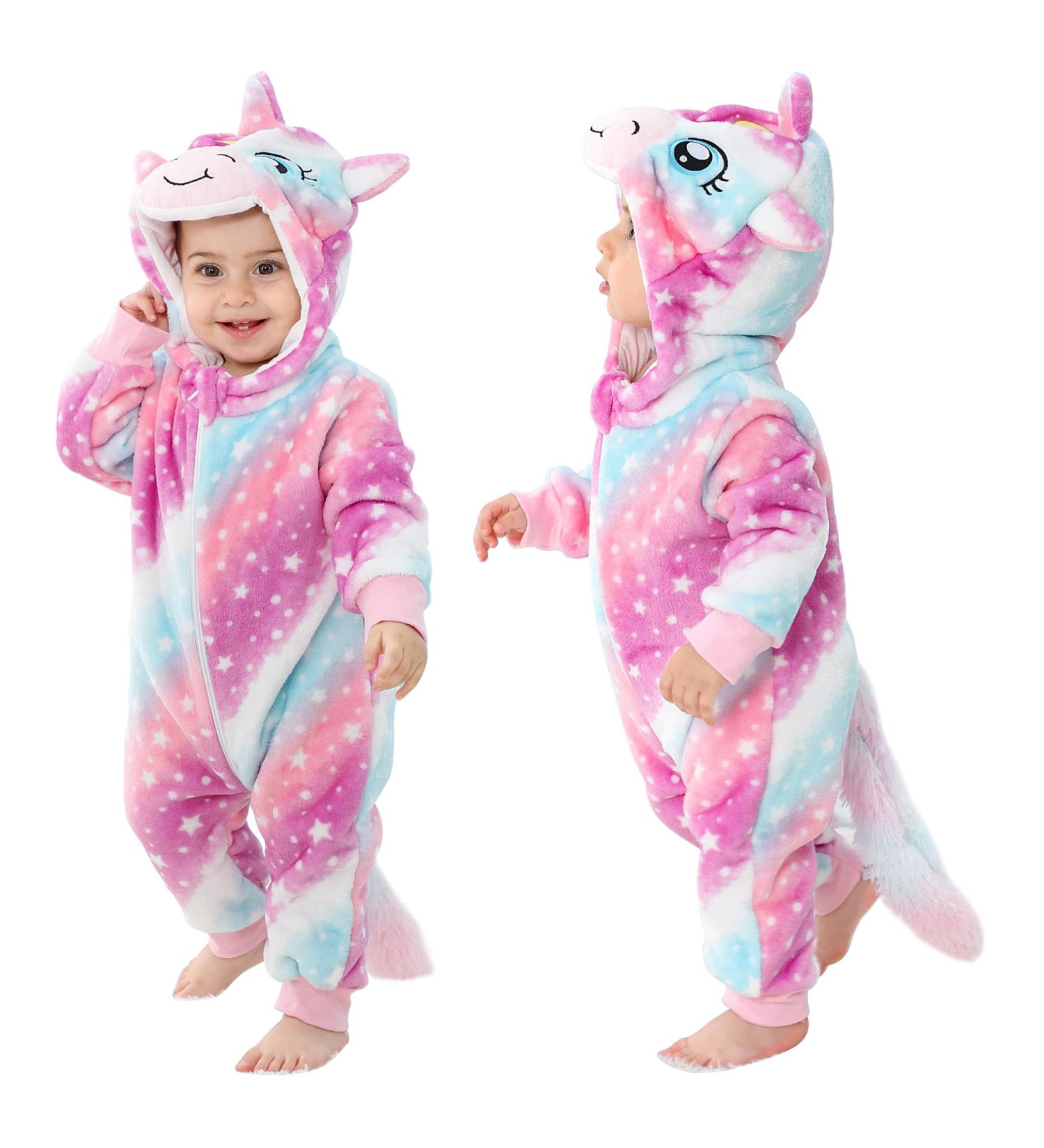 COOKY.D Unisex Winter Hooded Romper Jumpsuit - 18-24 Months Star Design - Buy Online on GoSupps.com