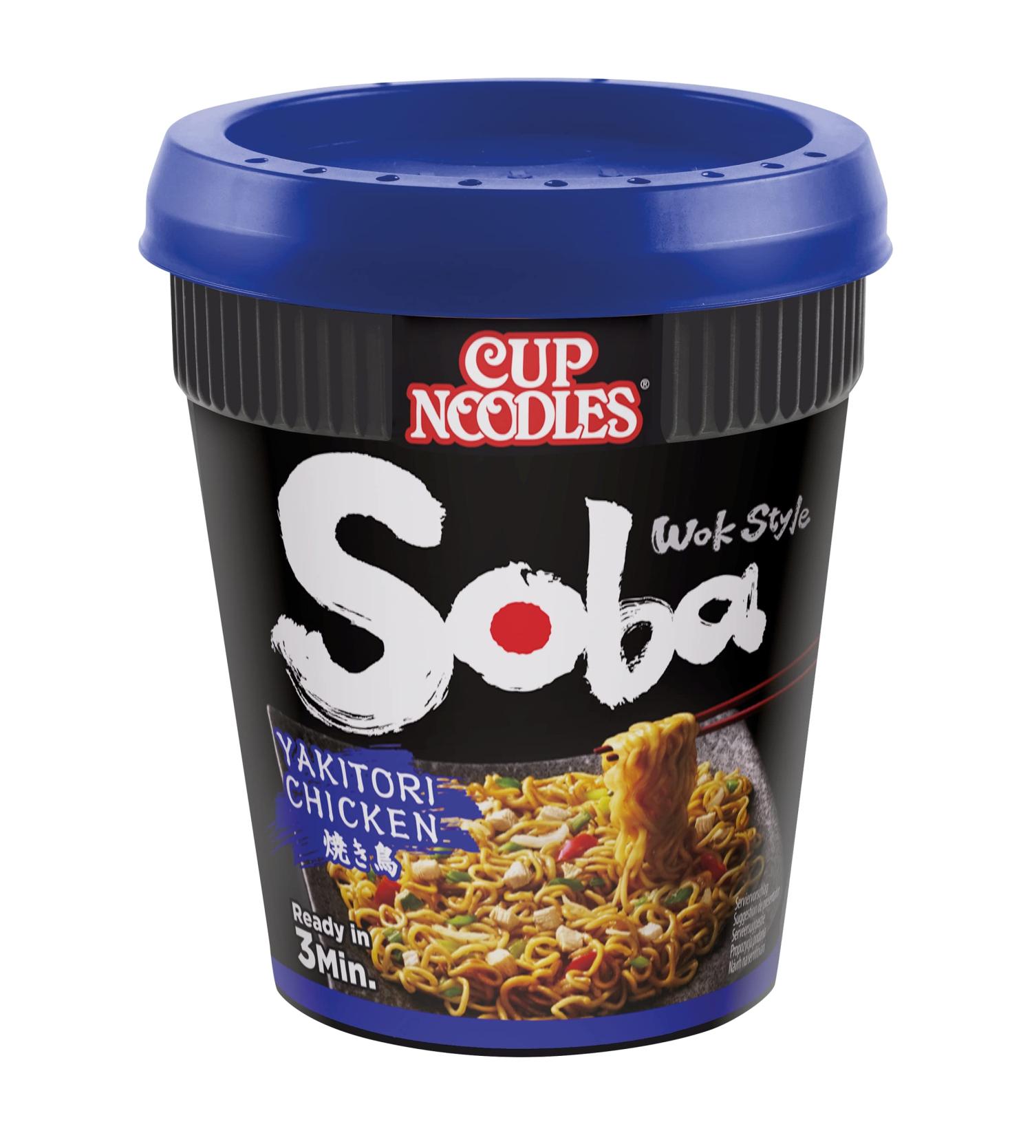 Nissin Soba Yakitori Chicken Noodles with Yakisoba Sauce 89g