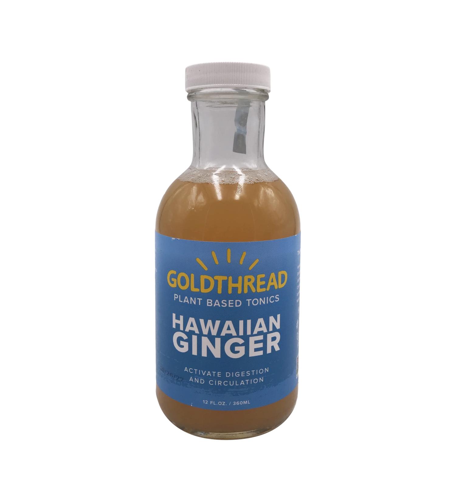 Hawaii Ginger Elixir - Goldthread Herbs, 12 oz Herbal Wellness - Buy Online on GoSupps.com