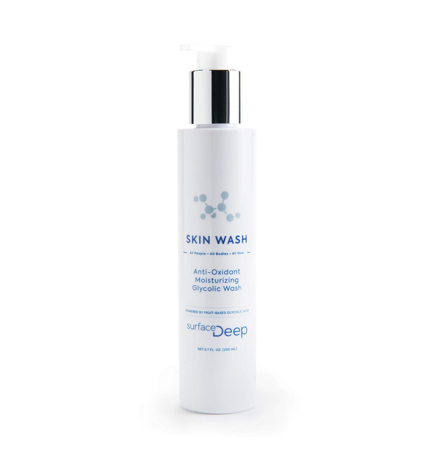 Anti-Oxidant Glycolic Wash | Moisturizing Face & Body Wash for Men & Women | 6.7 Oz Dermatologist Developed - Buy Online on GoSupps.com