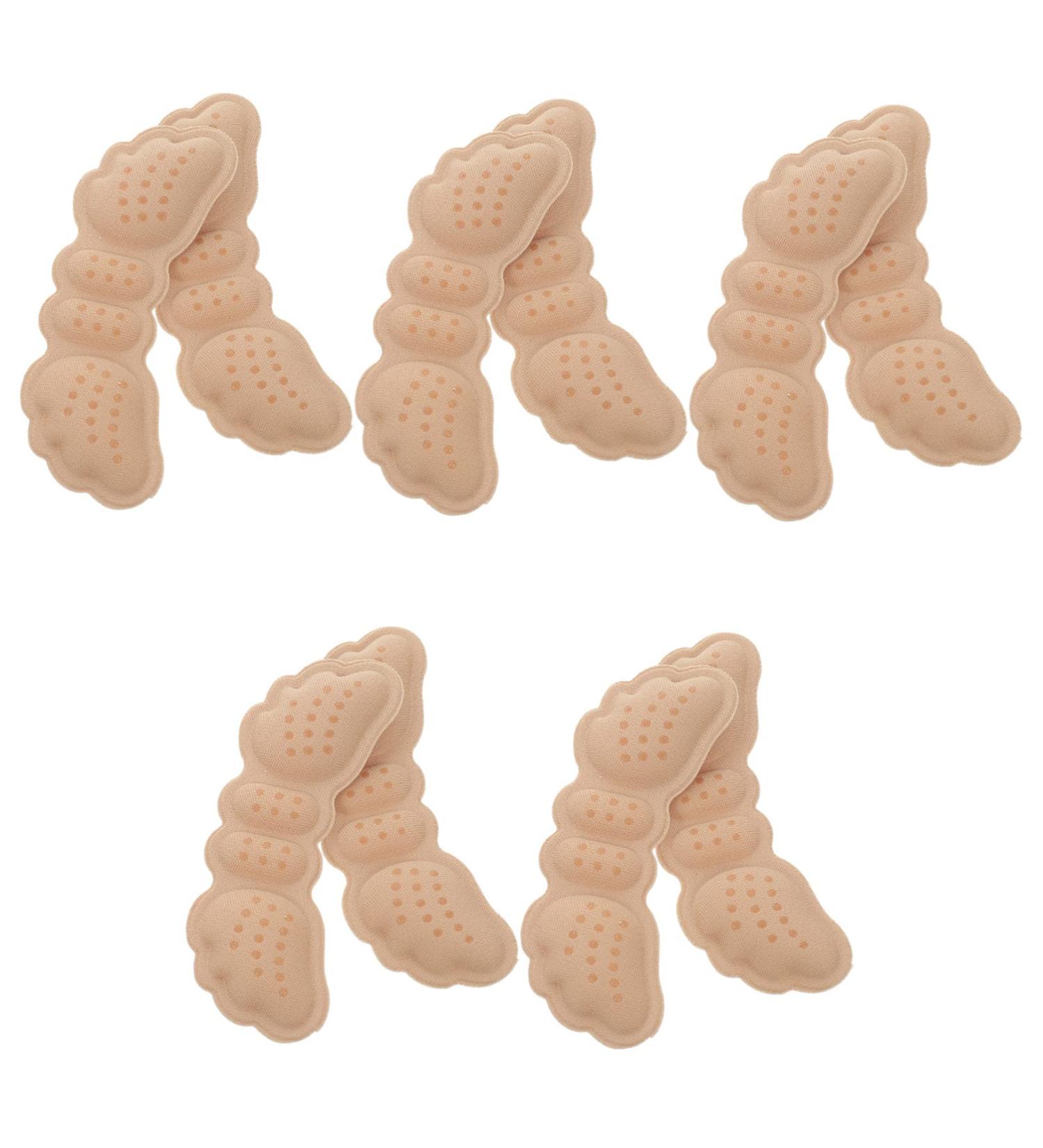 FRCOLOR 5 Pairs Heel Stickers - Sponge Heel Grips & Cushion Pads for Comfortable Shoes | Beige 10x3.5x0.5CM - International Shipping Available - Buy Online on GoSupps.com