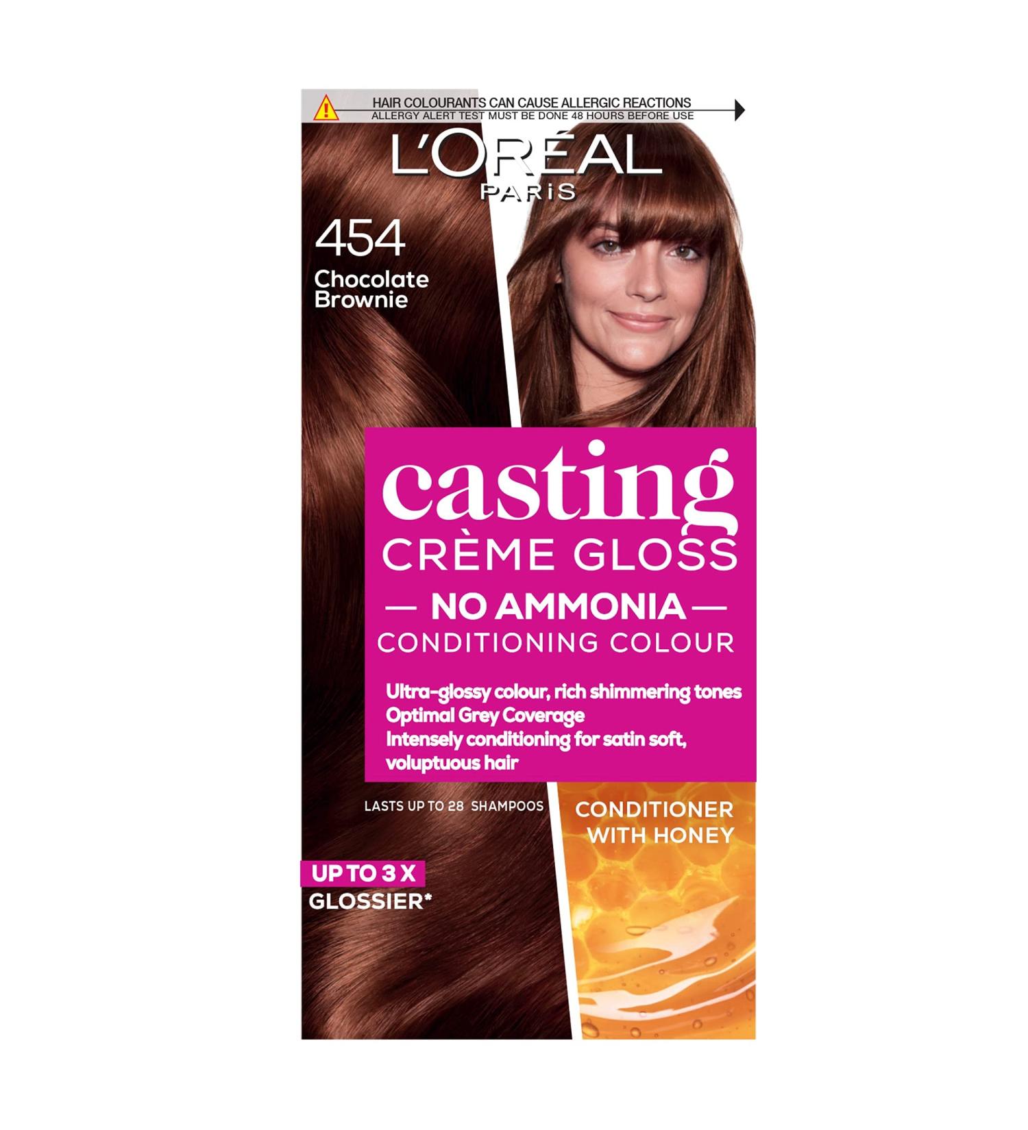 L'Oreal Paris Ammonia Free Chocolate Brownie Semi-Permanent Hair Dye - Glossy Natural Finish, 1 Application - Buy Online on GoSupps.com