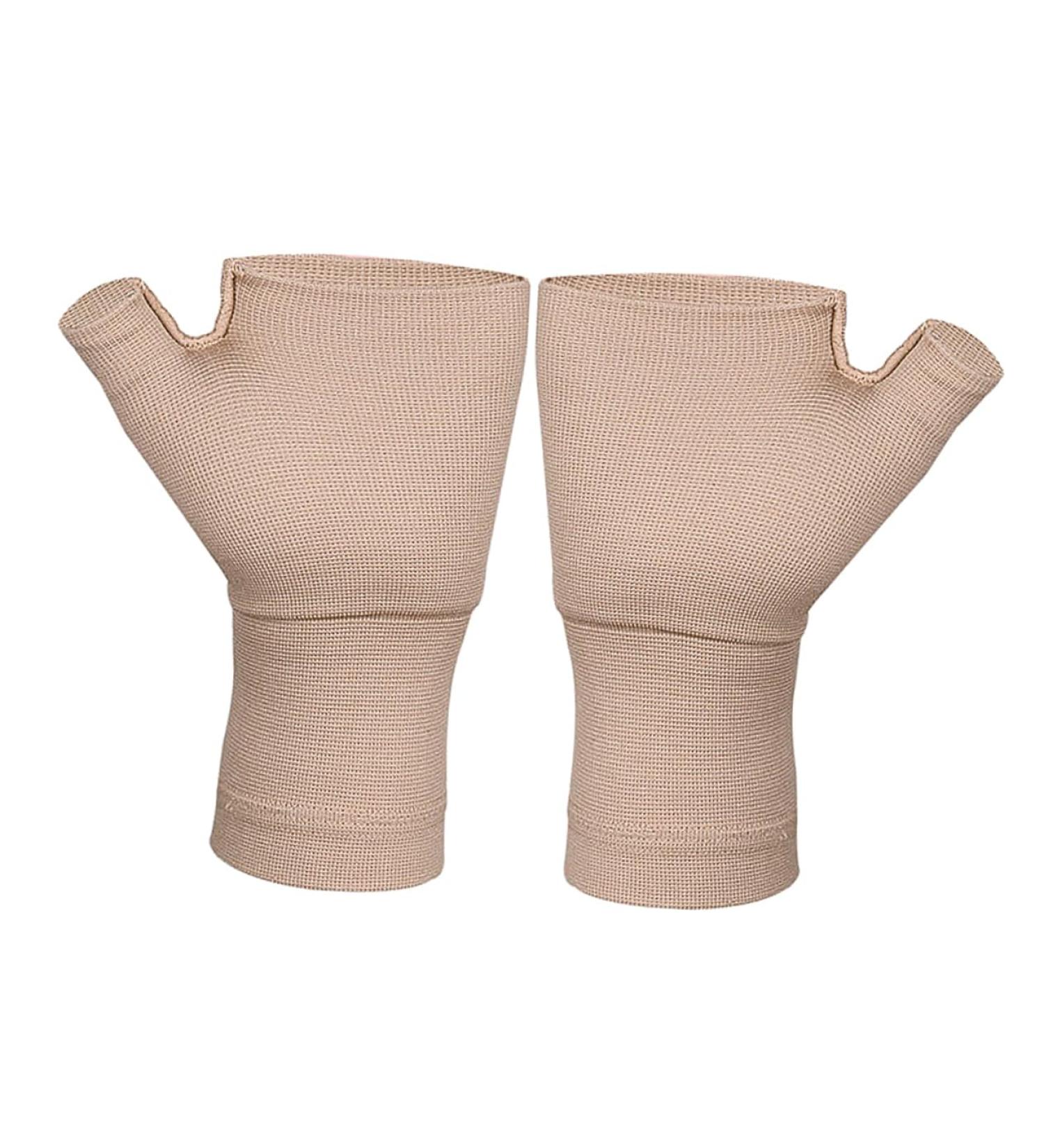 GLEAVI 3 Pairs Pressure Wrist Compression Gloves - Adjustable Fingerless Wrist Support & Infused Brace for Ultimate Comfort | Shop Now - Buy Online on GoSupps.com