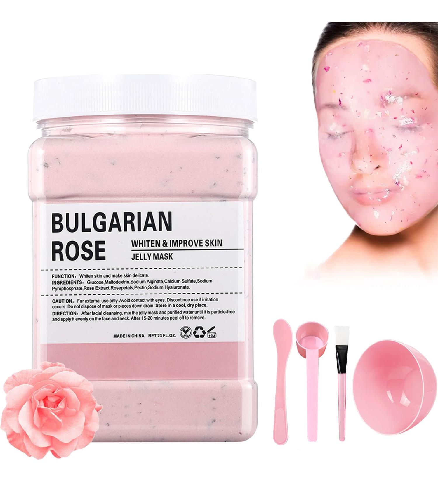  Nexolla Roses Peel-Off Facial Mask Hydrogel Moisturizing Jelly Powder Face Mask for Esthetician Spa Skin Care - Buy Online on GoSupps.com