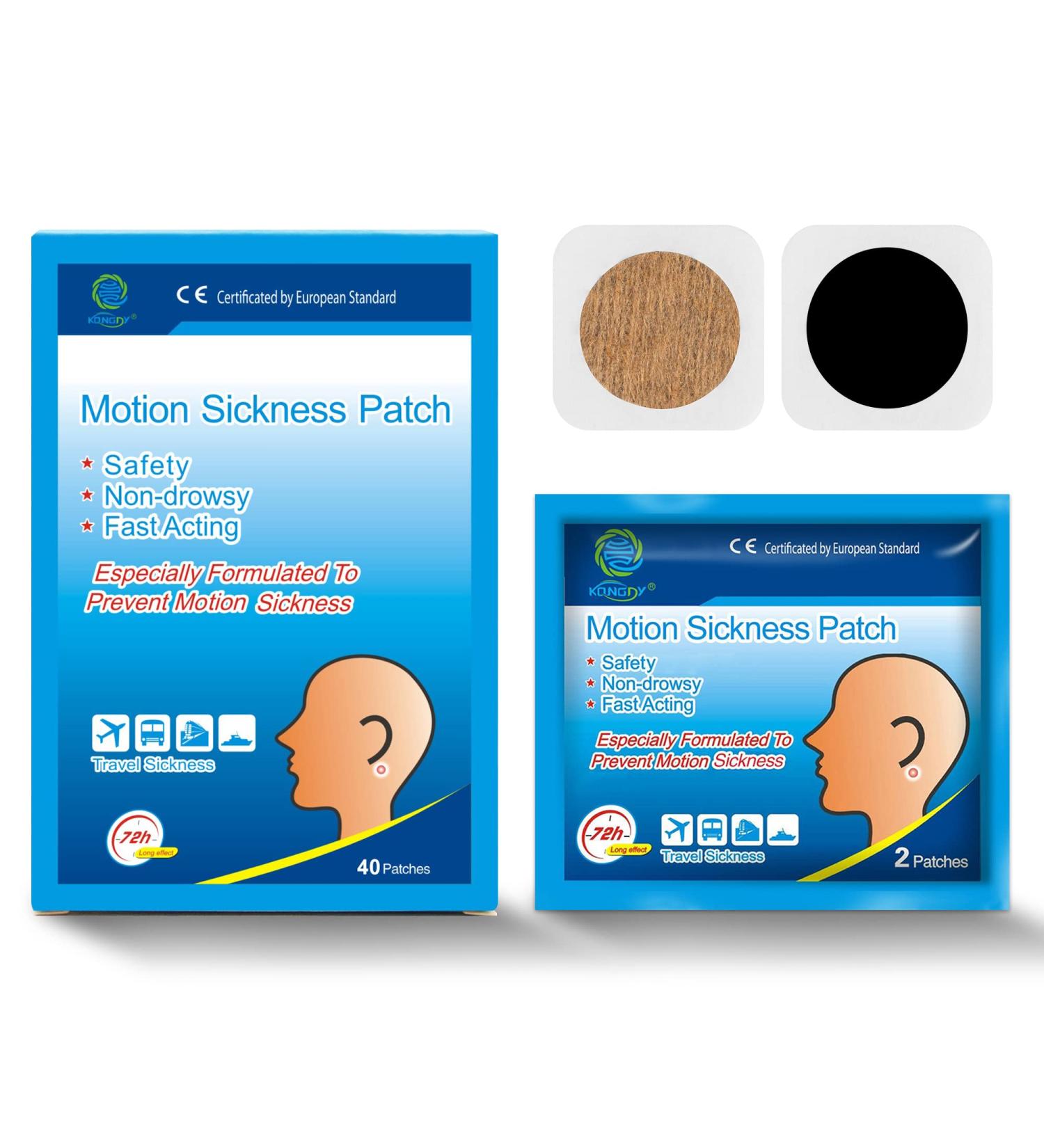 KONGDY 40 Count Motion Sickness Patches Waterproof & Non-Drowsy for Cruise - Buy Online on GoSupps.com