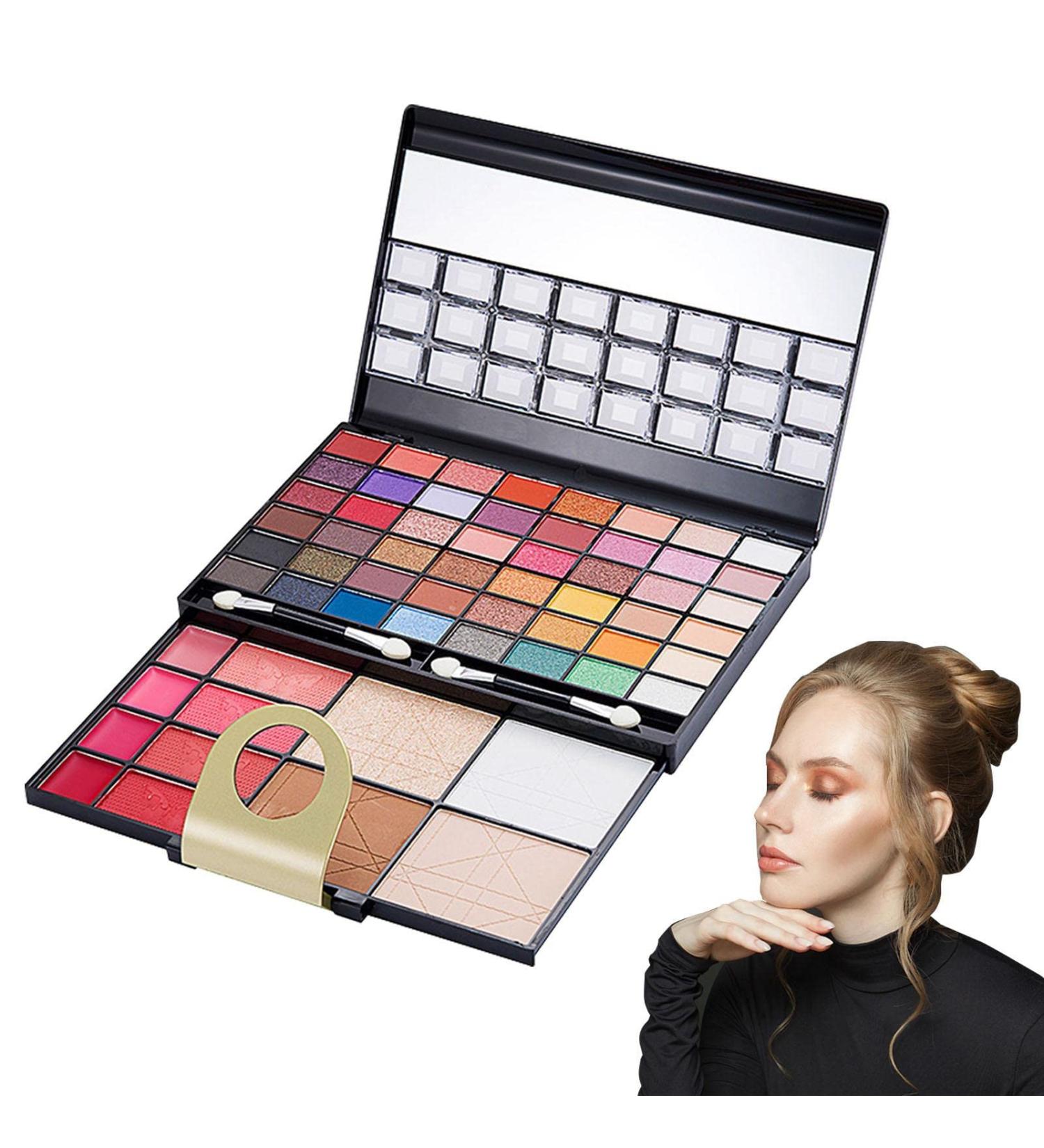 VigCebit 60-Color Make-Up Palette Set | ROUGE LIDSSCHADE-MAKE-UP Gift Set for Women | Perfect Cosmetic Gift with Pressed Powder - Buy Online on GoSupps.com