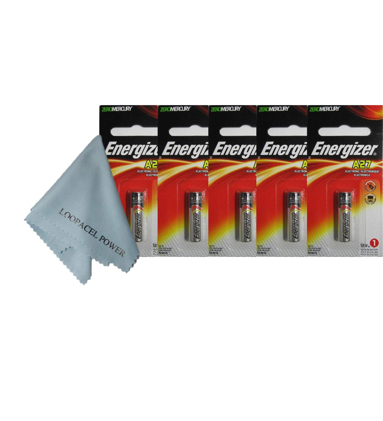 (5) 27A A27 G27A B-1 L828 CA22 GP27A Energizer Battery 12V