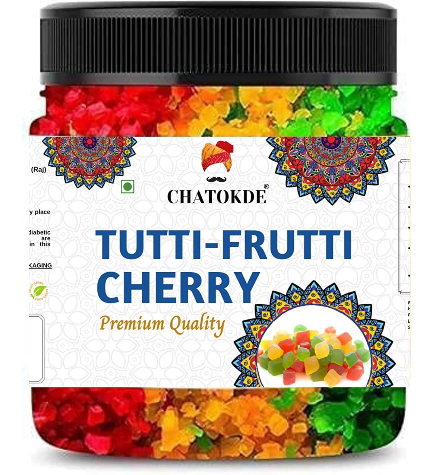 CHATOKDE Tutti Frutti-Cherries-Fresh Fruits 400g_Packing May Vary
