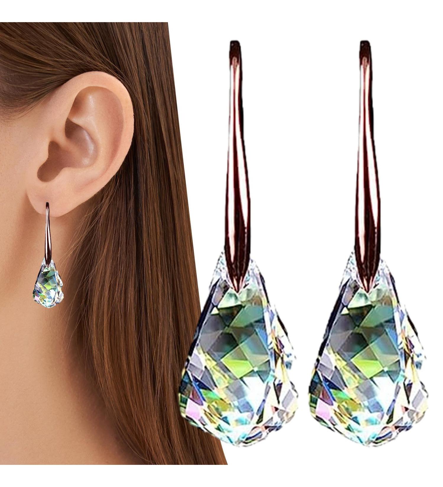 Shop Lambo BUND2 Magnetic Therapy Detox Earrings Lymphatic Rhinestone & Quartz Fashion Jewelry for Detox & Style - Buy Online on GoSupps.com
